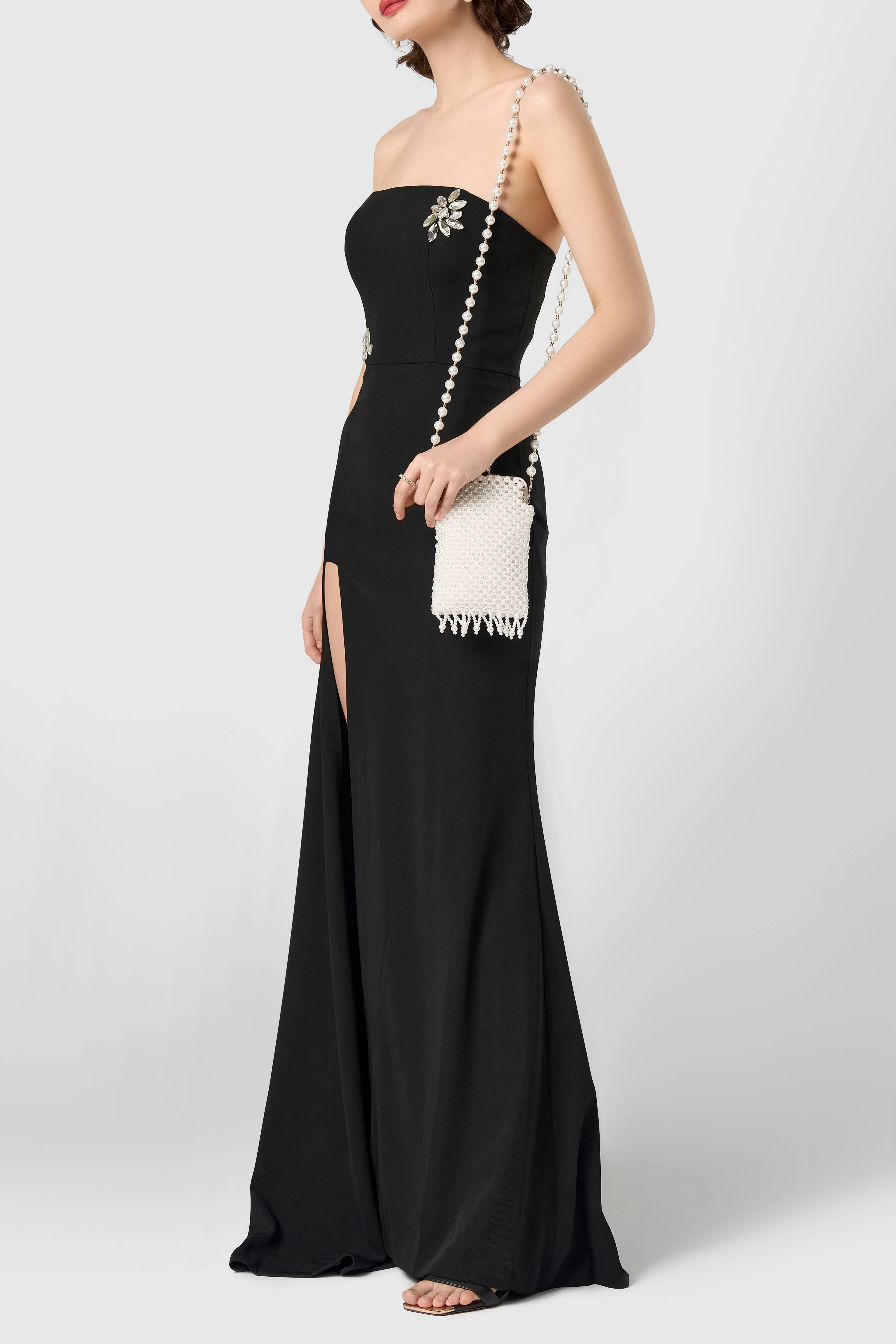 Vintage White Pearl Evening Clutch sold by BABEYOND product image thumbnail 4