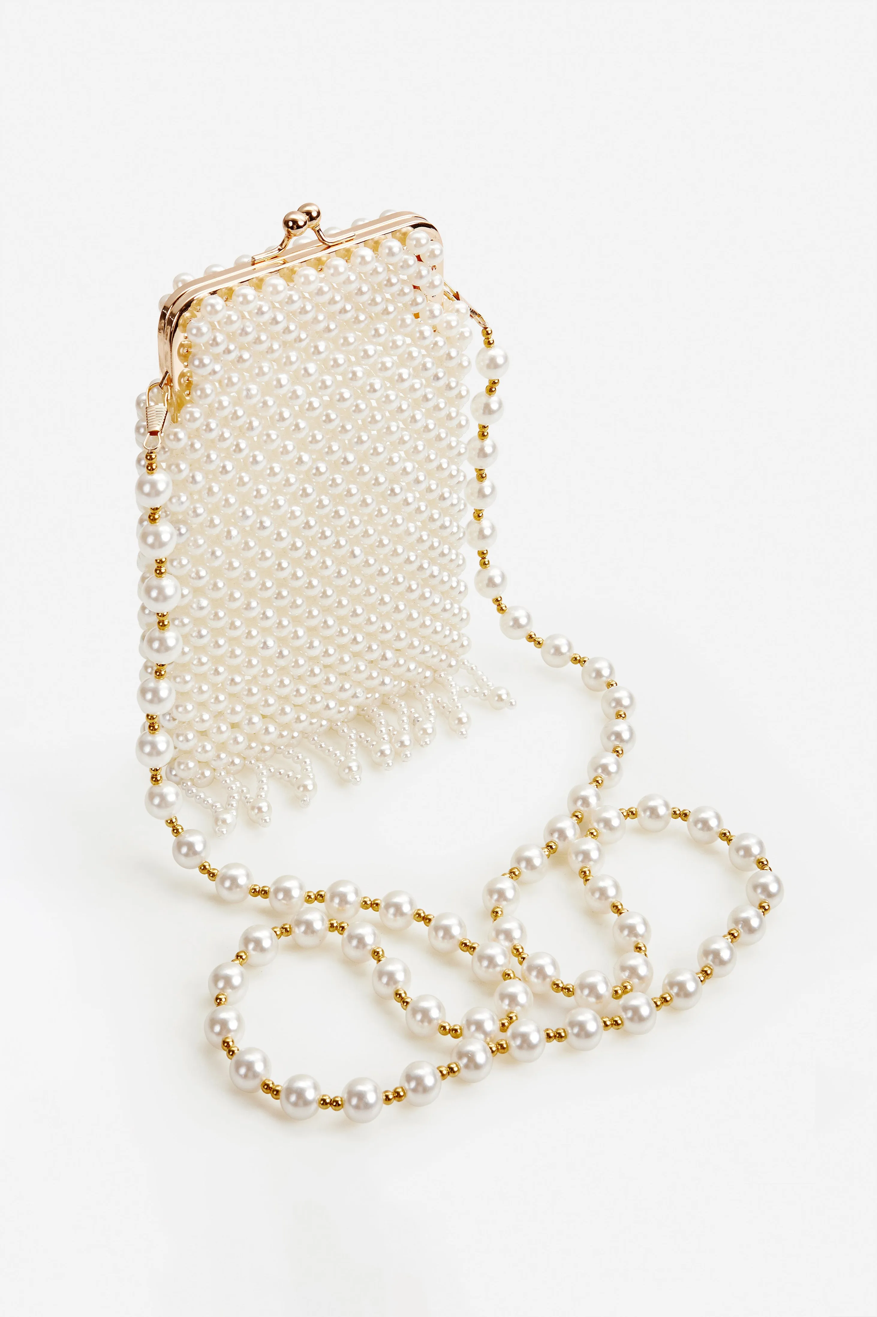 Vintage White Pearl Evening Clutch sold by BABEYOND product image thumbnail 2