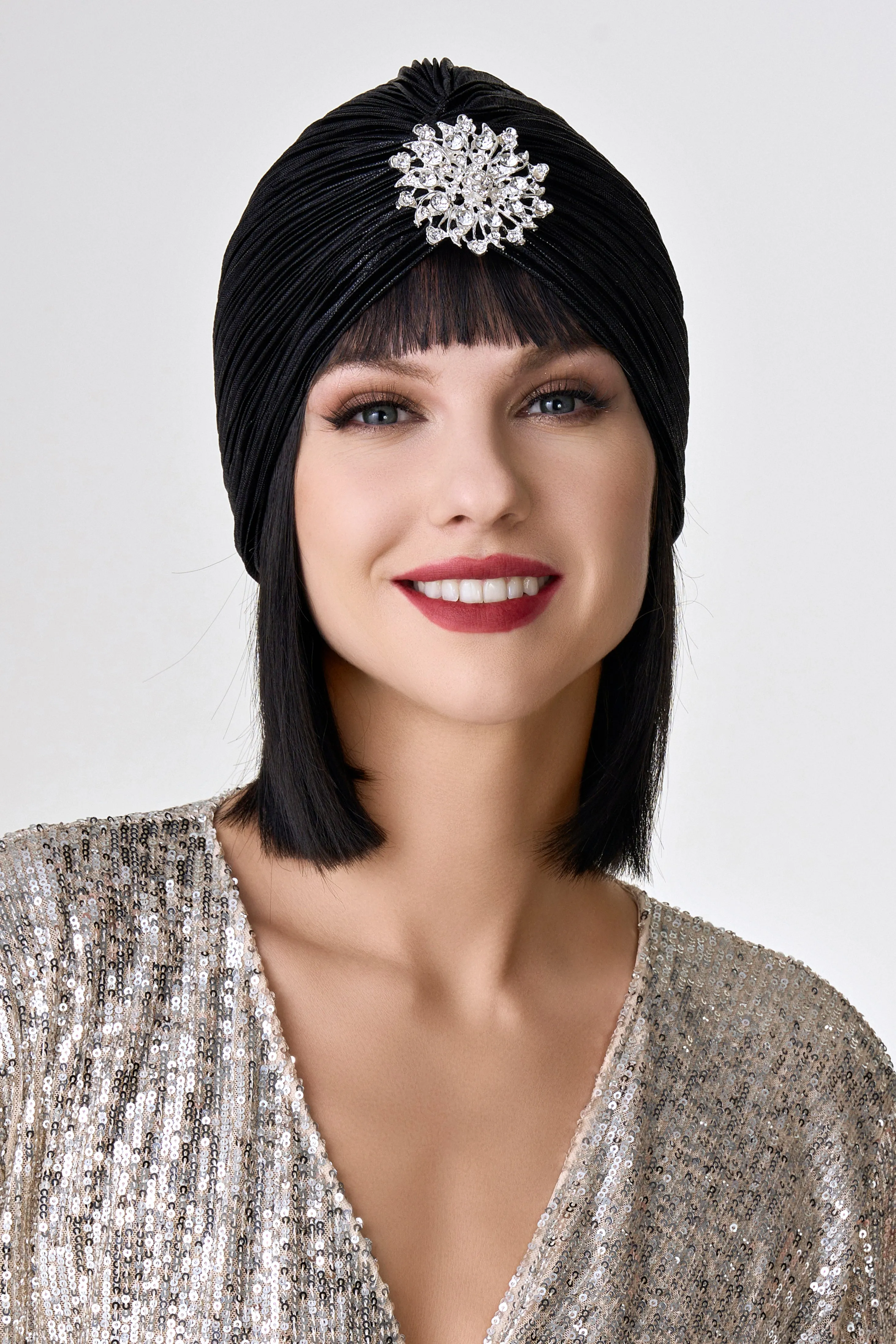 1920s Rhinestone Turban Hat sold by BABEYOND product image thumbnail 2