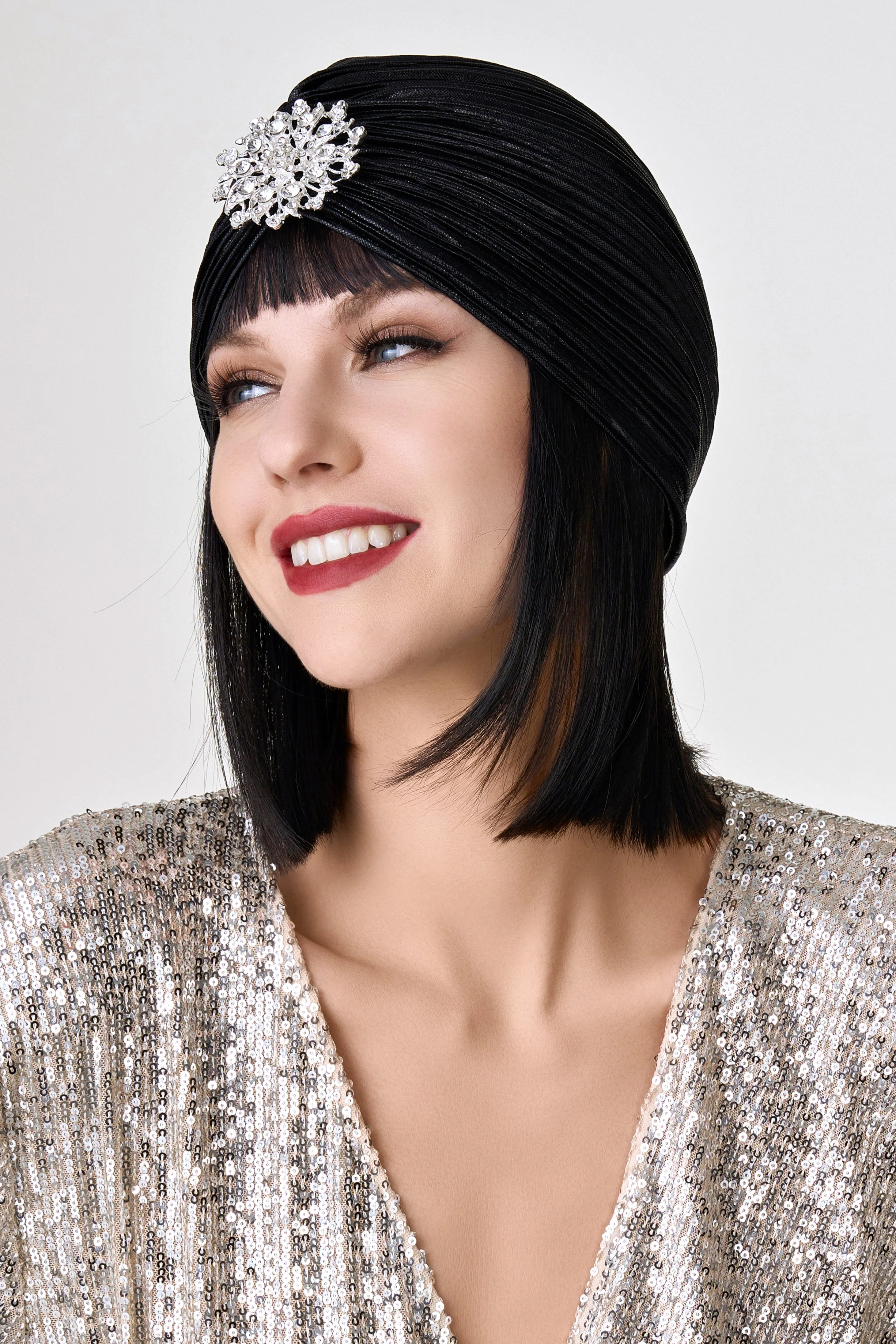 1920s Rhinestone Turban Hat sold by BABEYOND product image thumbnail 3