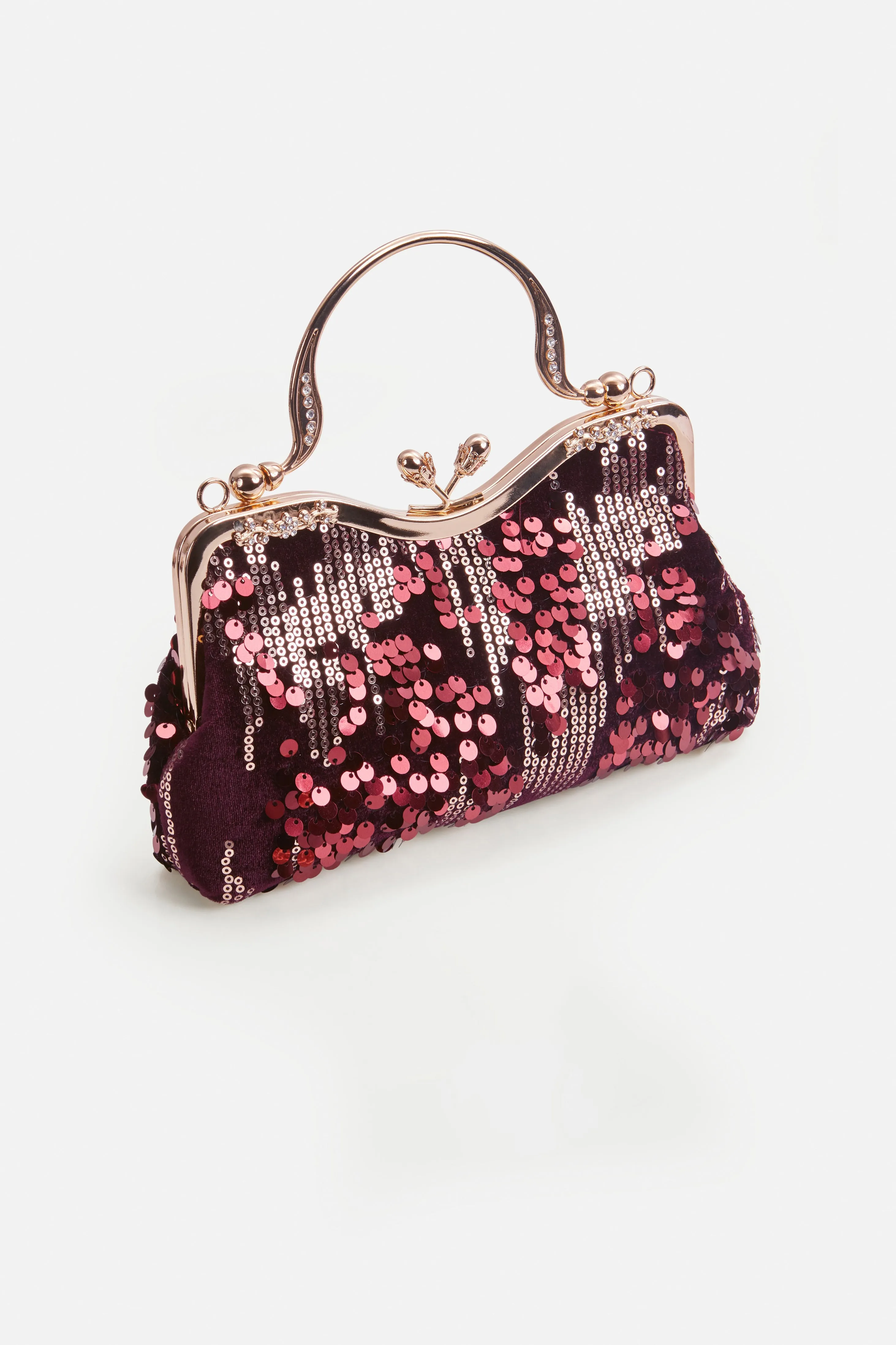 1920s Luxury Irregular Sequin Velvet Clutch sold by BABEYOND product image thumbnail 2