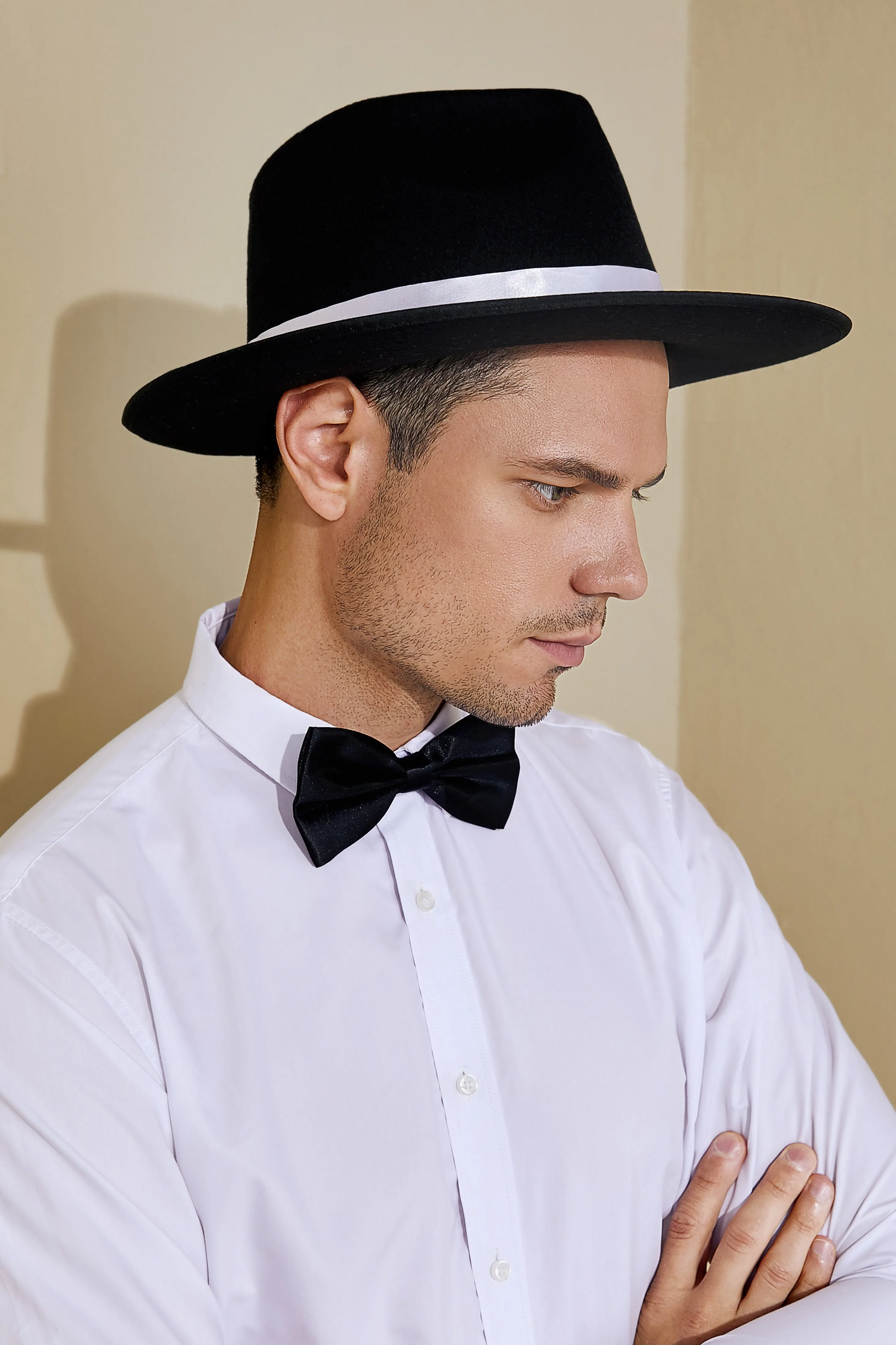 1920s Mens Panama Fedora Hat sold by BABEYOND product image thumbnail 5