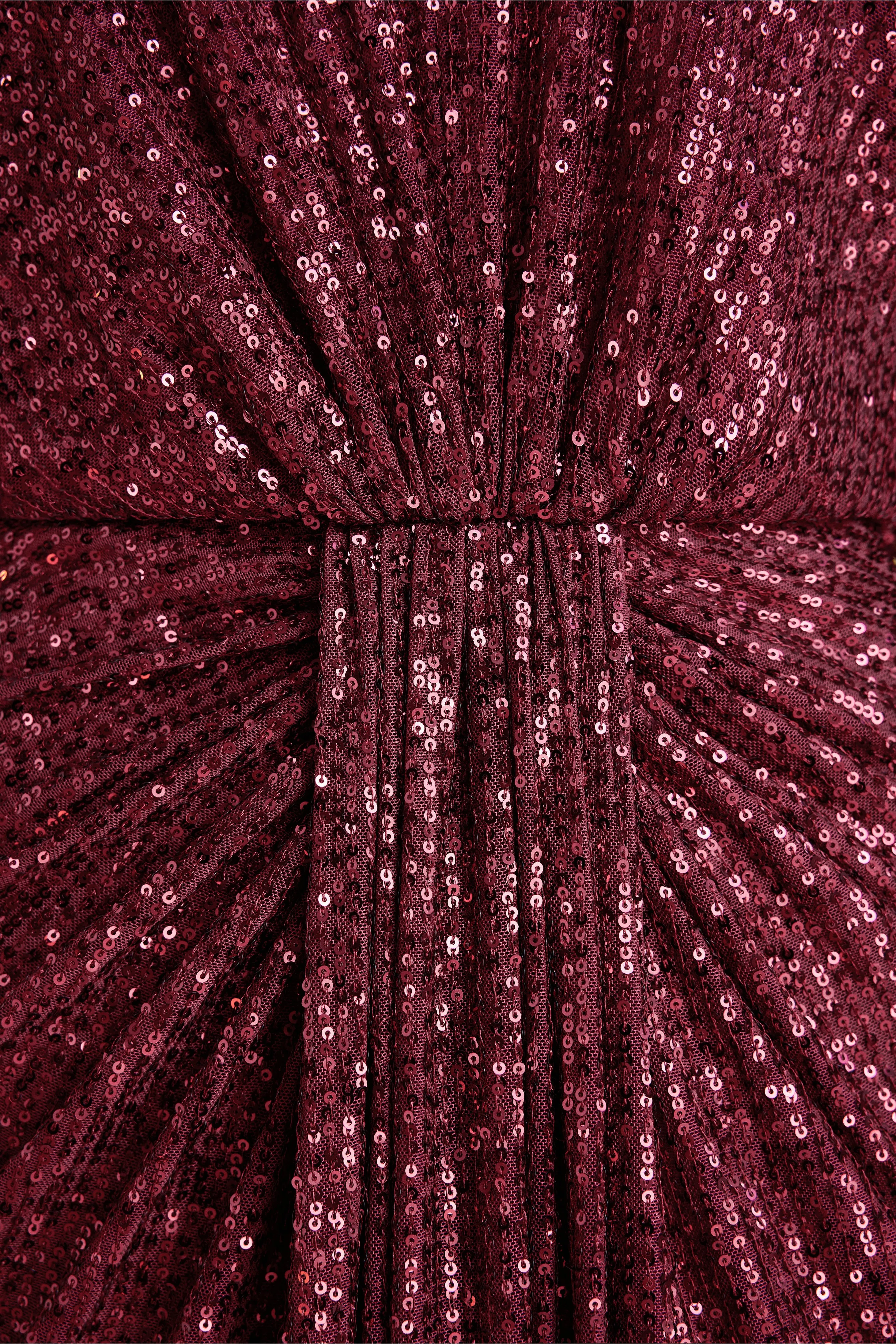 Shimmering Ruched Sequin Evening Gown sold by BABEYOND product image thumbnail 5