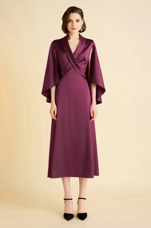 Elegant Cross-Neck A-Line Cocktail Dress sold by BABEYOND