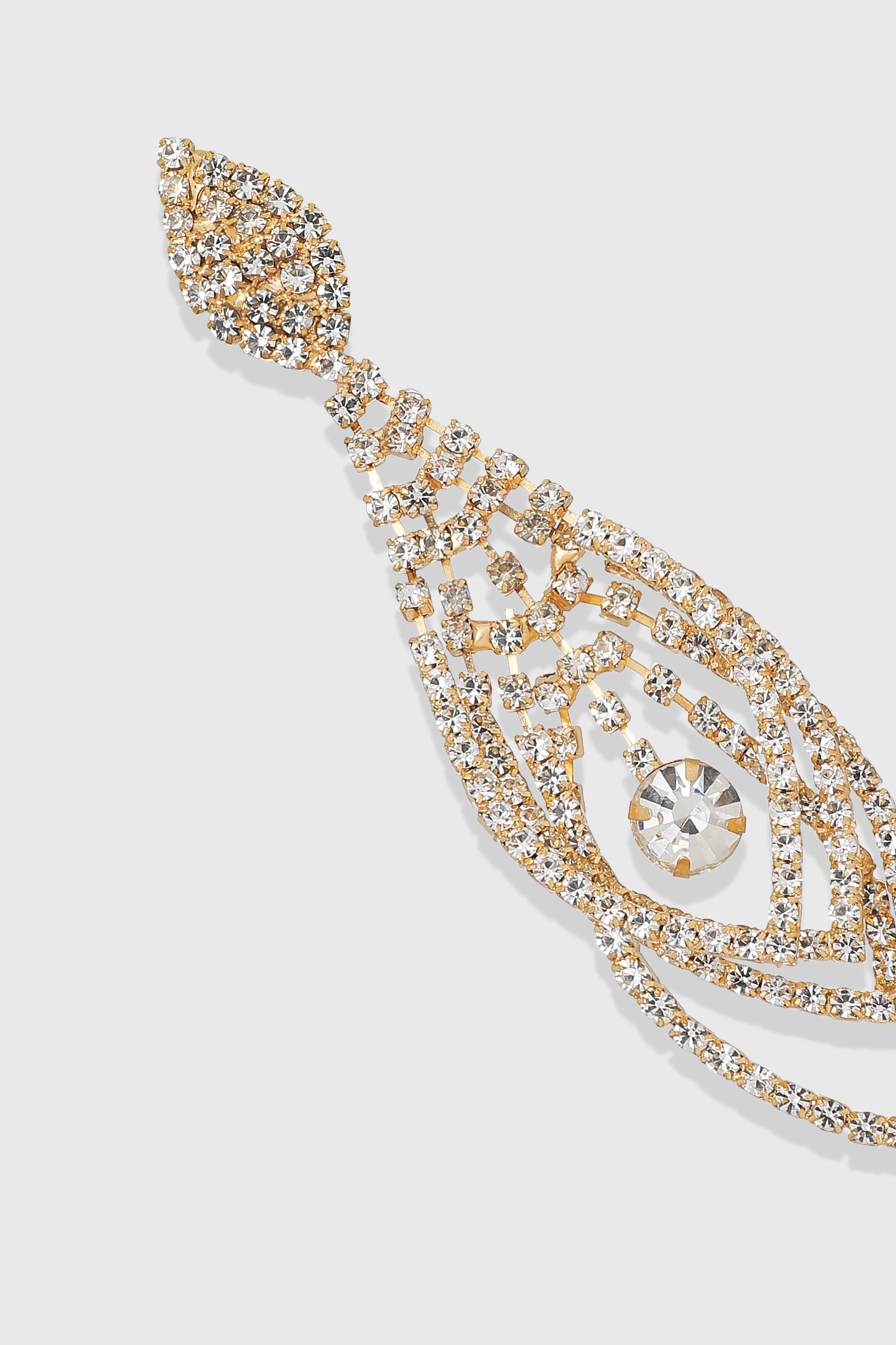 Timeless Crystal Cascade Earrings sold by BABEYOND product image thumbnail 2