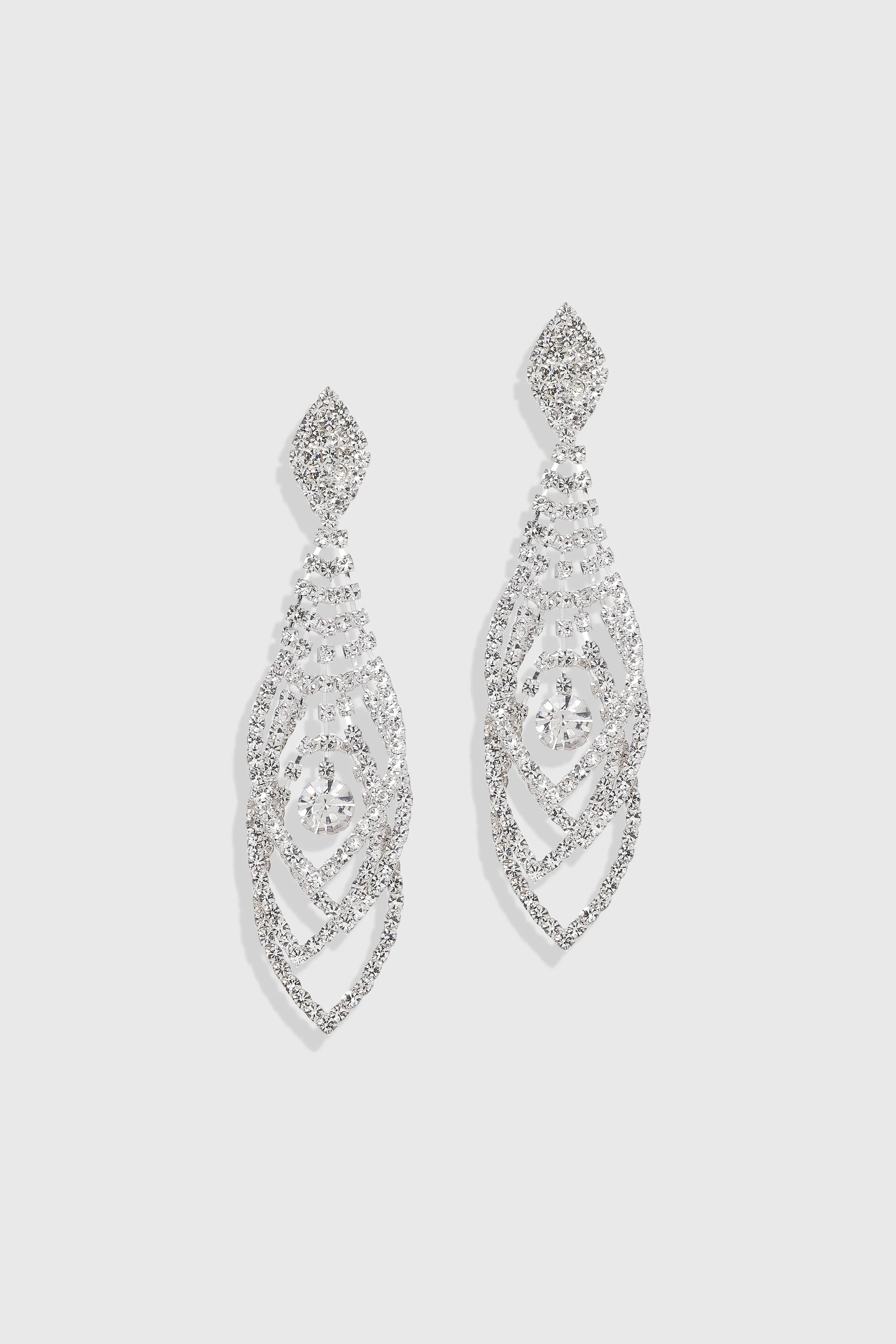 Timeless Crystal Cascade Earrings sold by BABEYOND product image thumbnail 4
