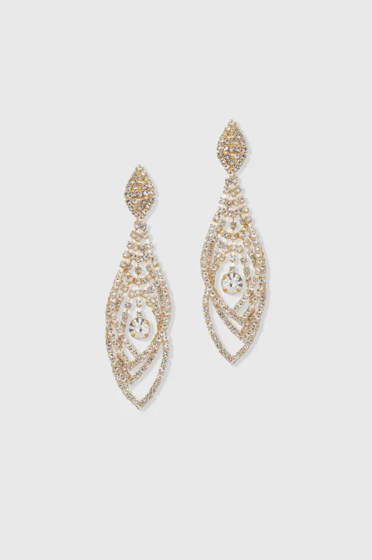 Timeless Crystal Cascade Earrings sold by BABEYOND