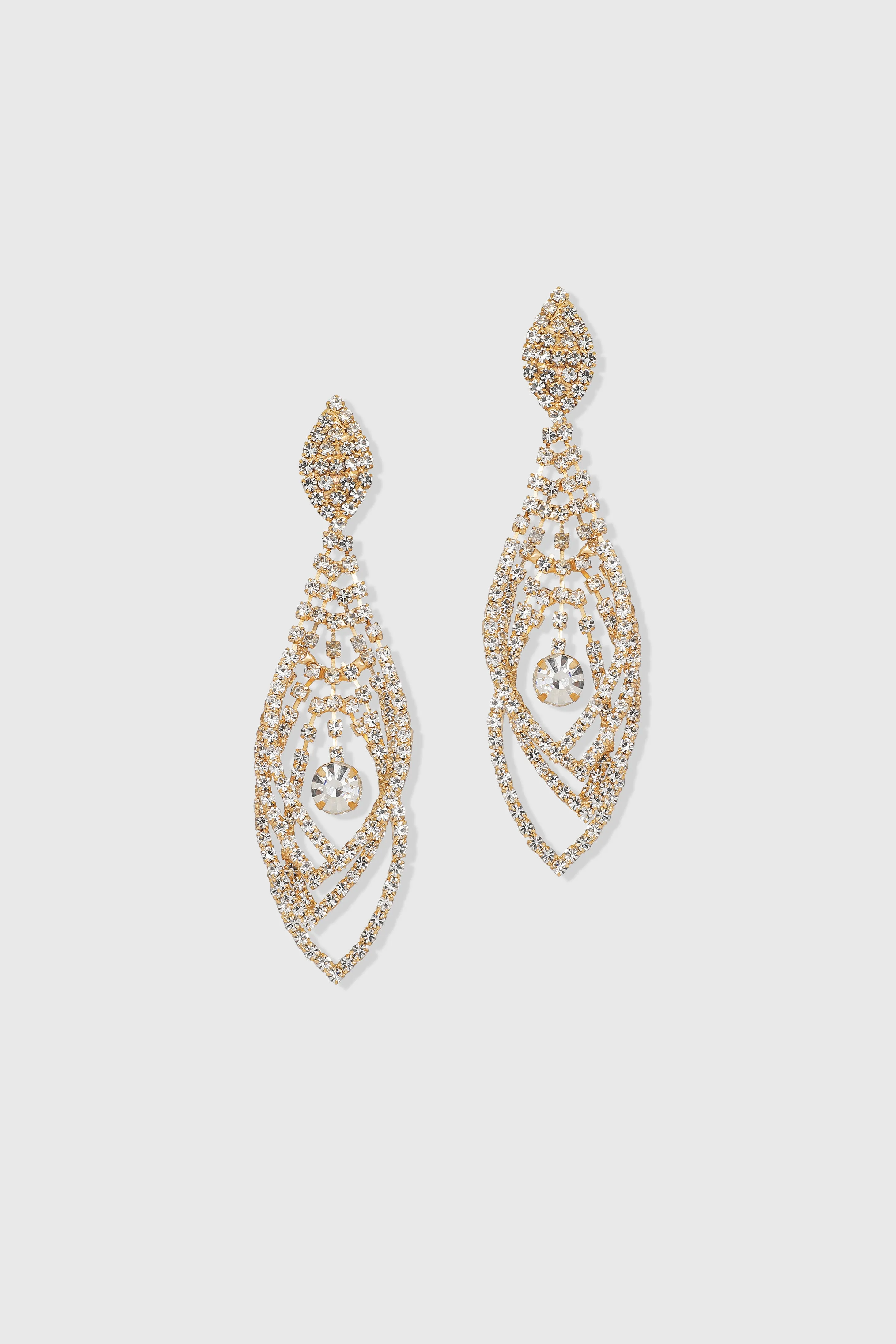 Timeless Crystal Cascade Earrings sold by BABEYOND