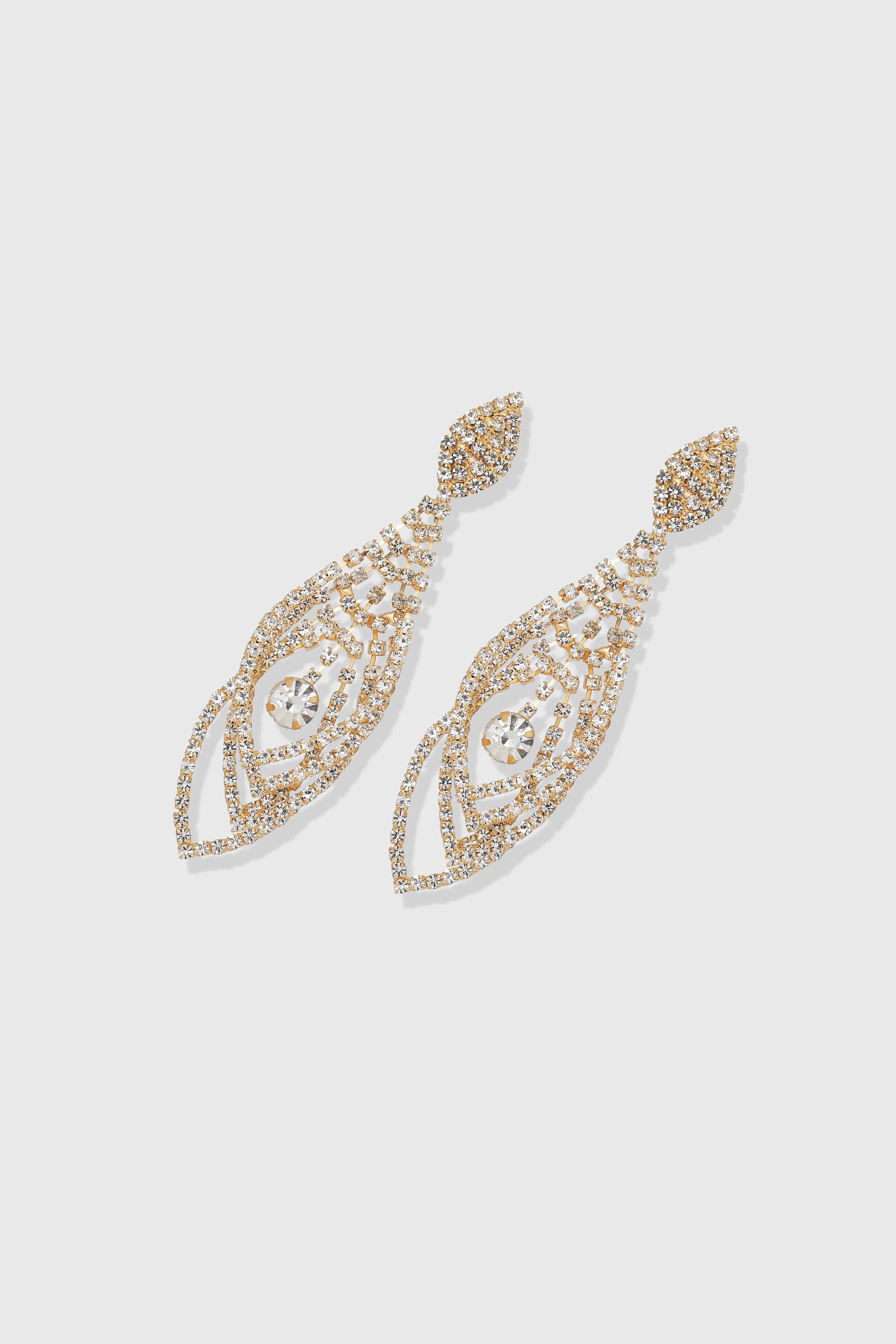 Timeless Crystal Cascade Earrings sold by BABEYOND product image thumbnail 3