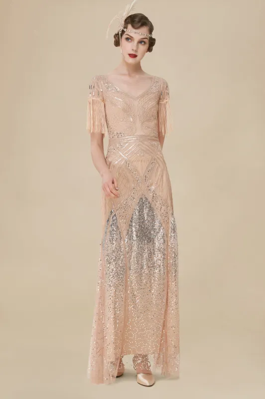 1920s Mermaid Hem Maxi Bodycon Cocktail Dress sold by BABEYOND