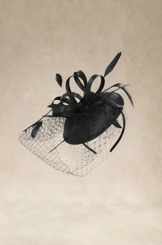 Vintage Pillbox Veil Cocktail Fascinator sold by BABEYOND