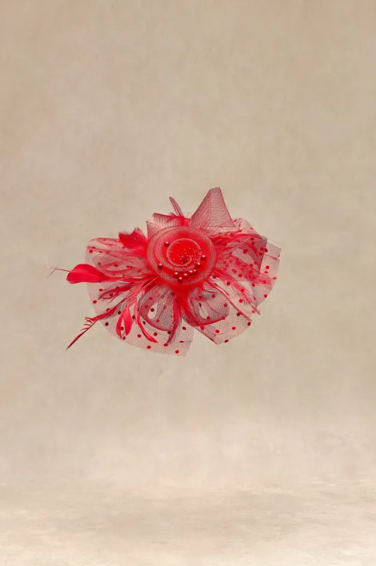 Retro Polka Dot Veil Fascinator sold by BABEYOND