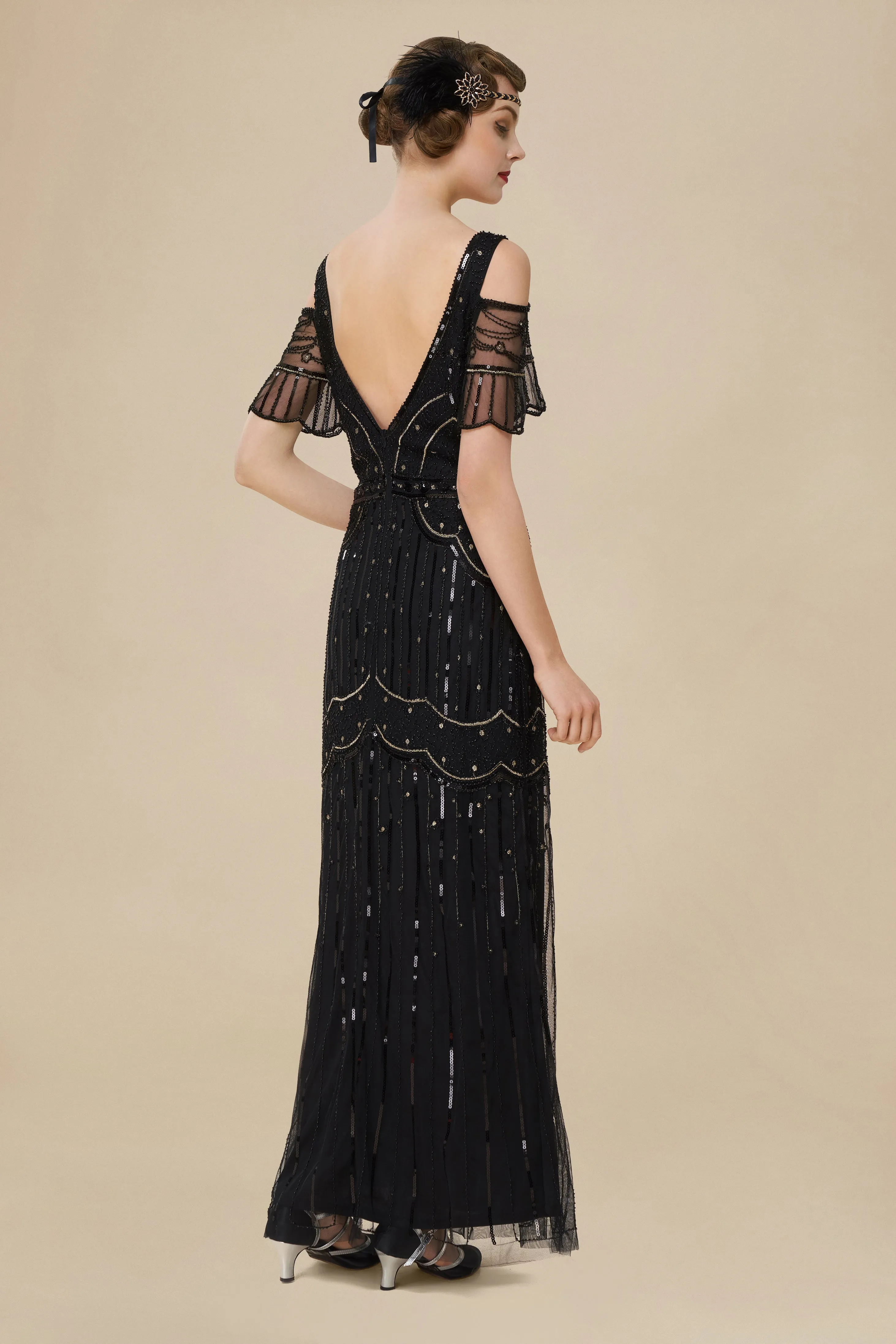 Off Shoulder Cutout Mermaid Prom Dress sold by BABEYOND product image thumbnail 2