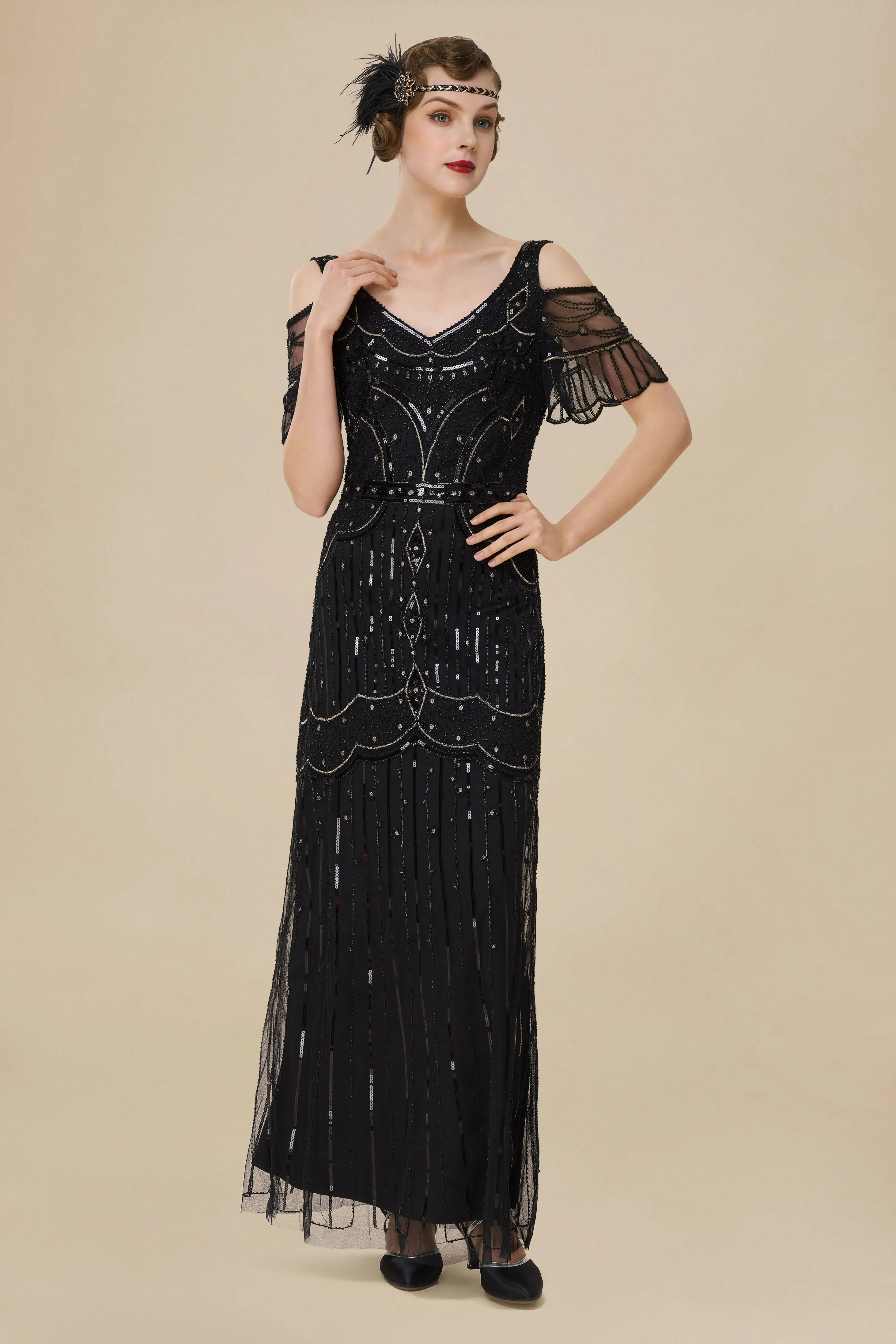 Off Shoulder Cutout Mermaid Prom Dress sold by BABEYOND