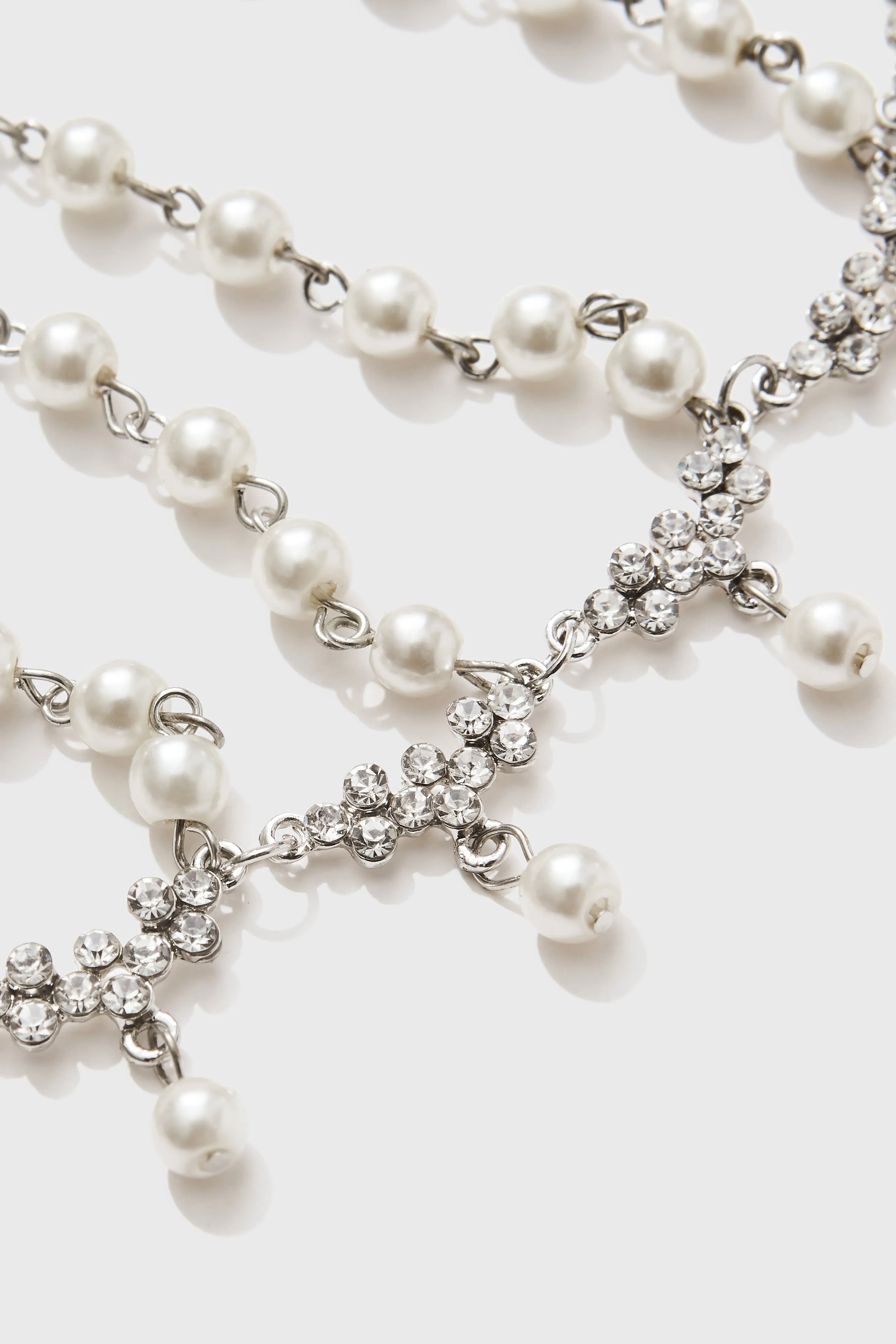 Pearl Chain Cap Rhinestone Headpiece sold by BABEYOND product image thumbnail 5