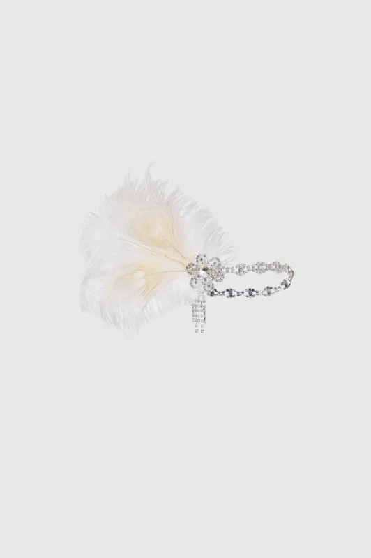 Fluffy Peacock Feather Headpiece sold by BABEYOND