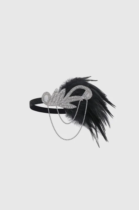 Rhinestone Chain Shimmer Headdress sold by BABEYOND