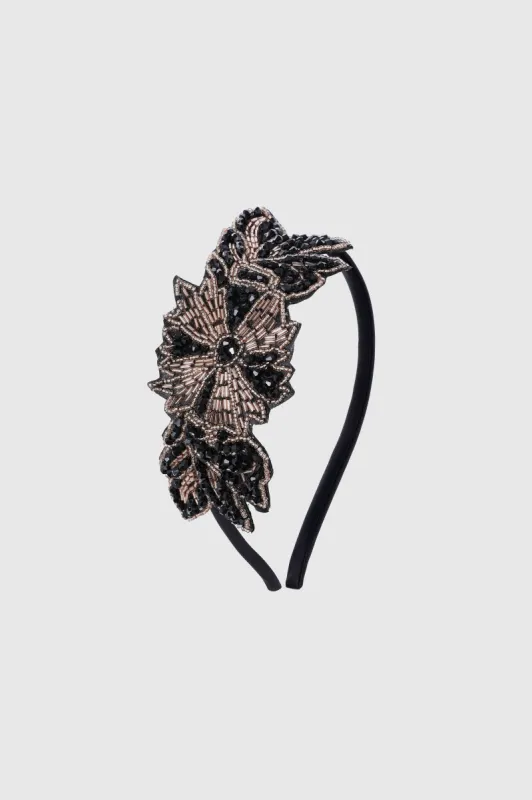 Glittering Rhinestone Retro headband sold by BABEYOND