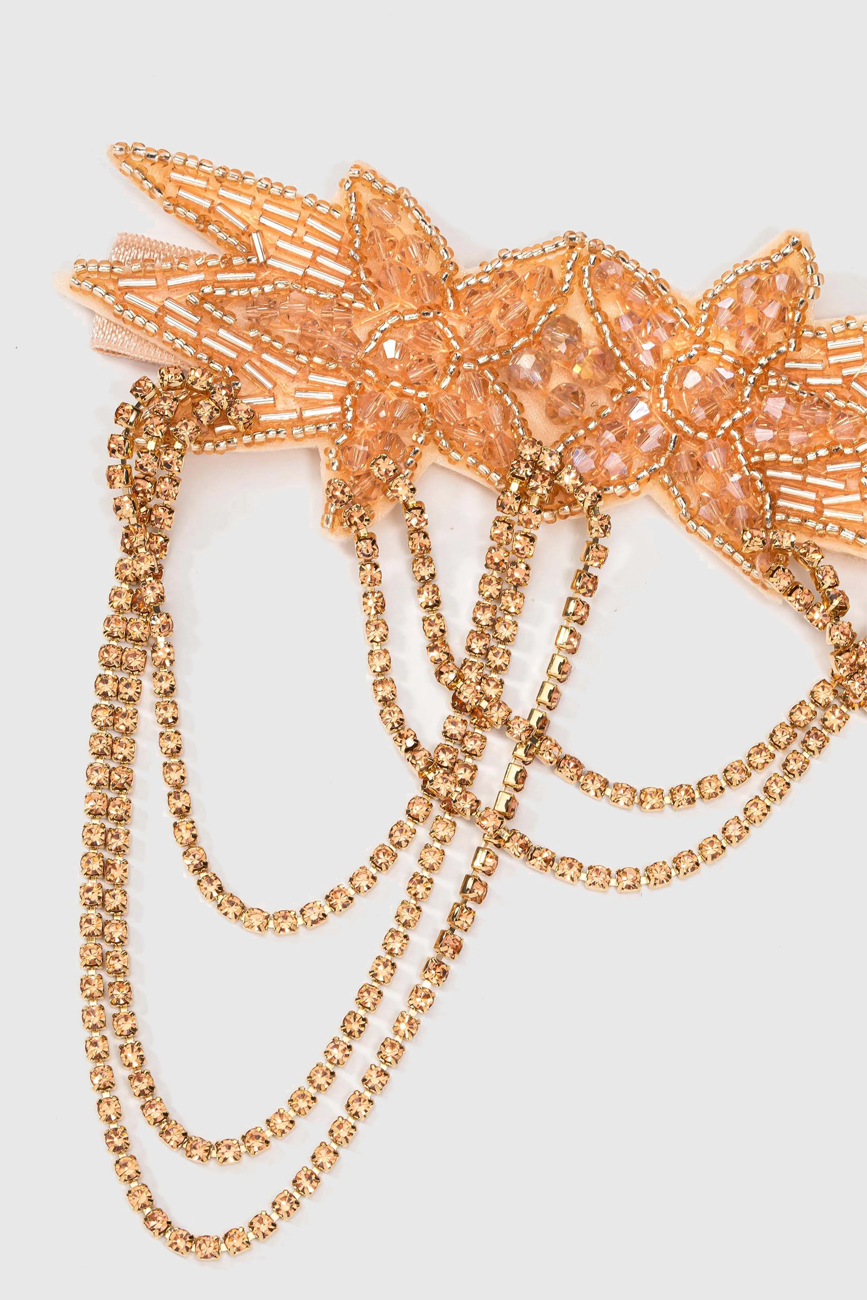 1920s Embellished Rhinestone Chain Headband sold by BABEYOND product image thumbnail 2