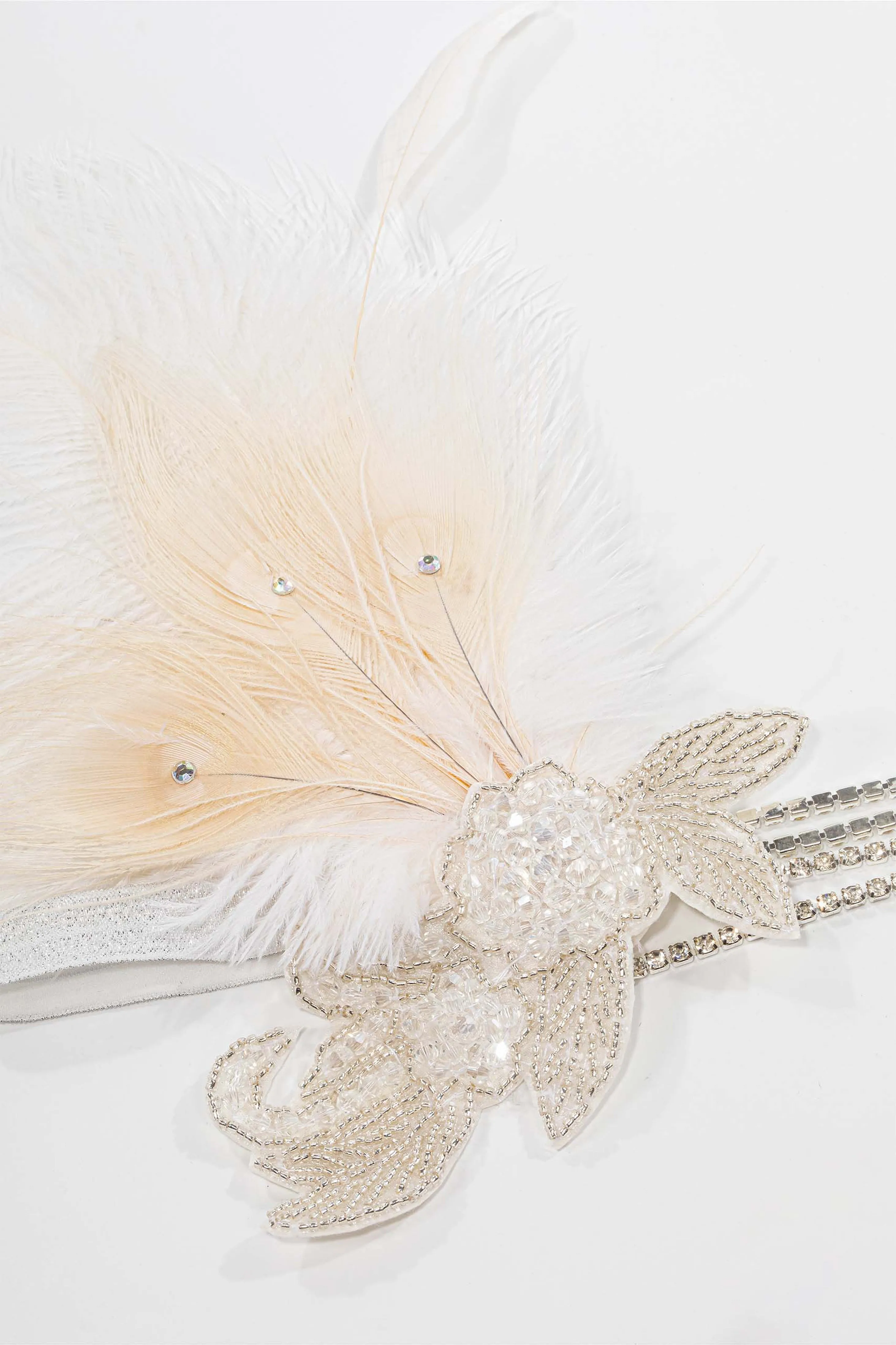 1920s Gorgeous Beaded Feather Hairband sold by BABEYOND product image thumbnail 2