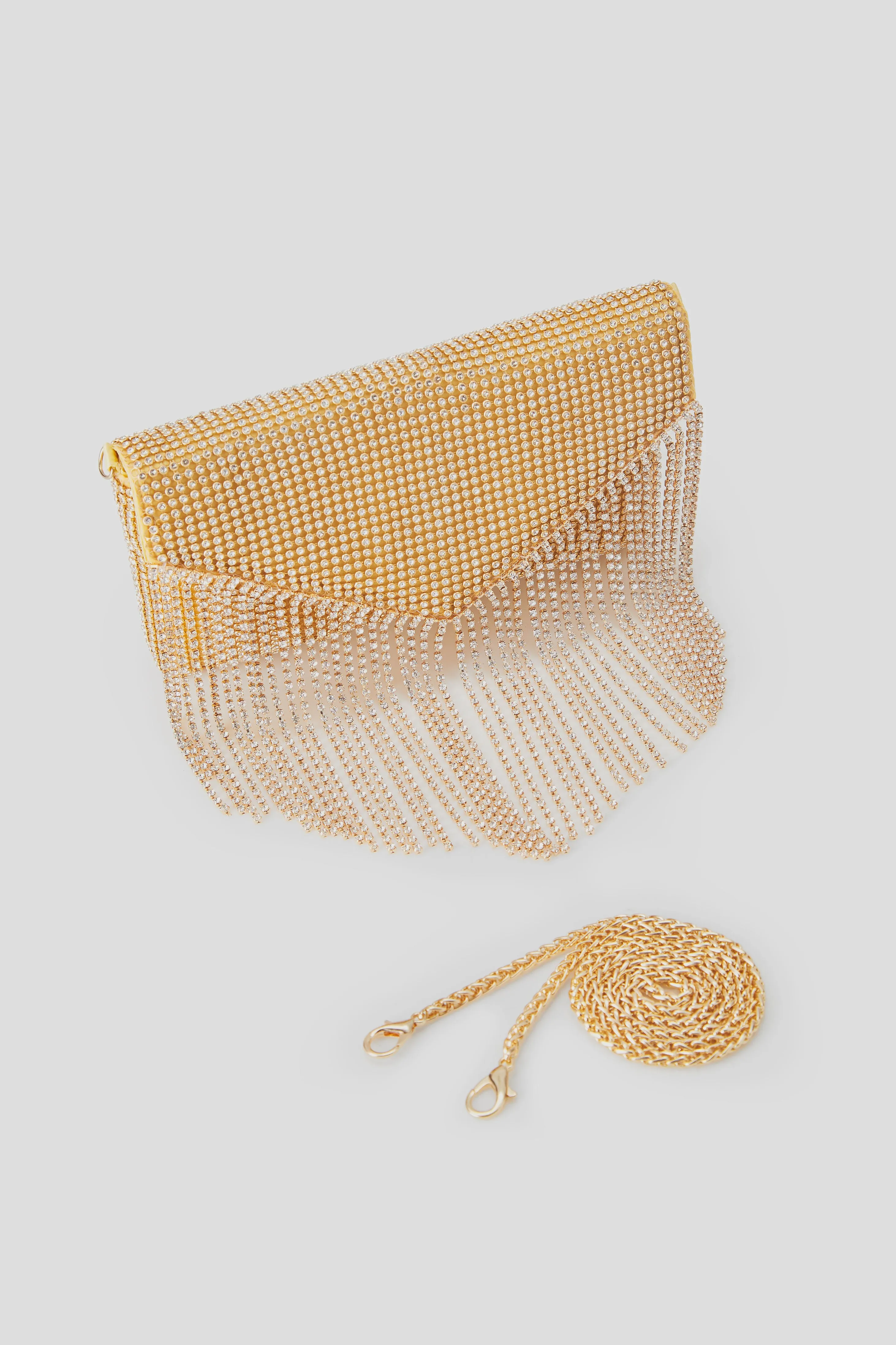 Rhinestone Tassels Clutch Handbag sold by BABEYOND product image thumbnail 2