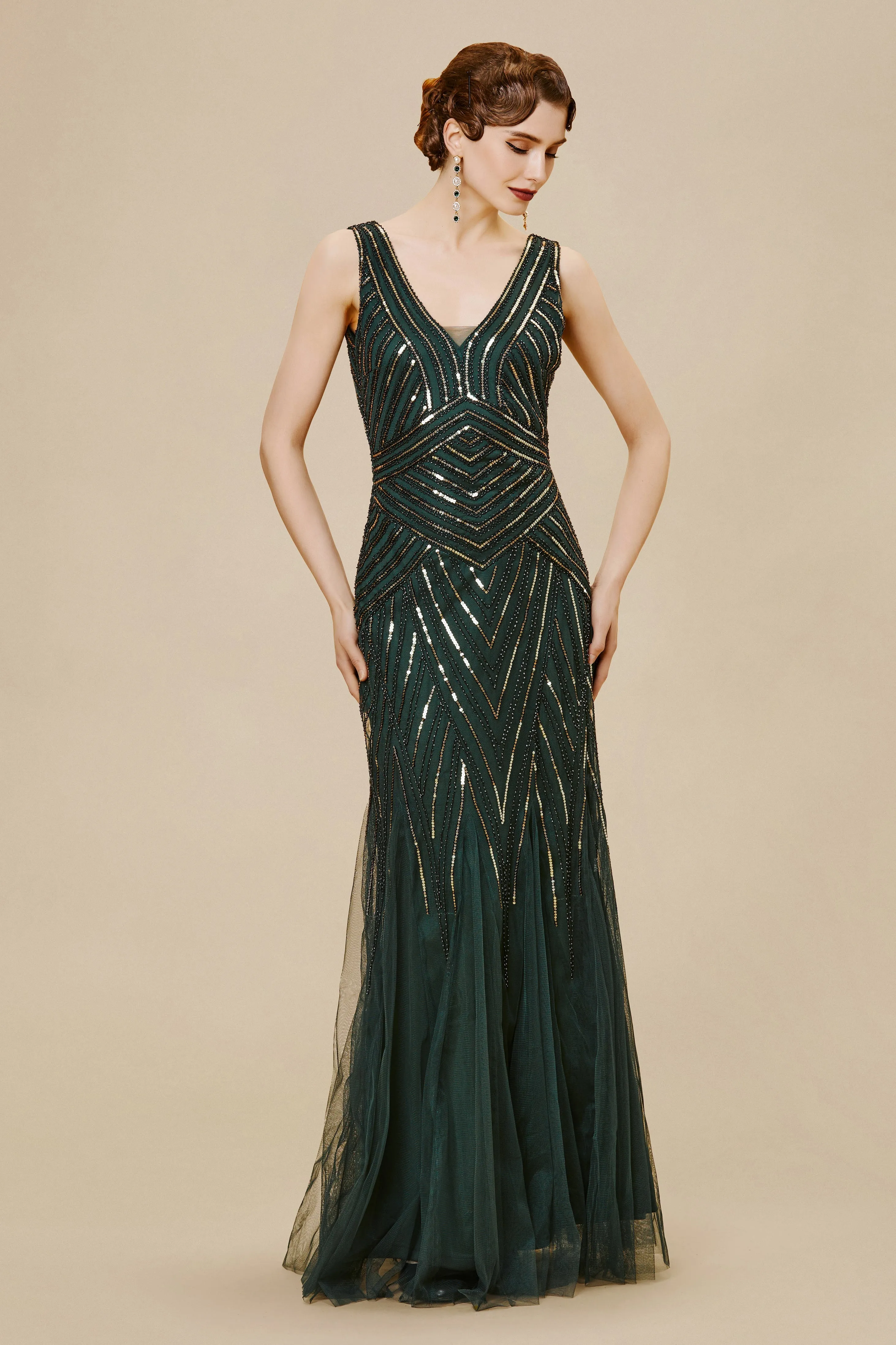 Glitter Bodycon Sequin Mermaid Maxi Dress sold by BABEYOND