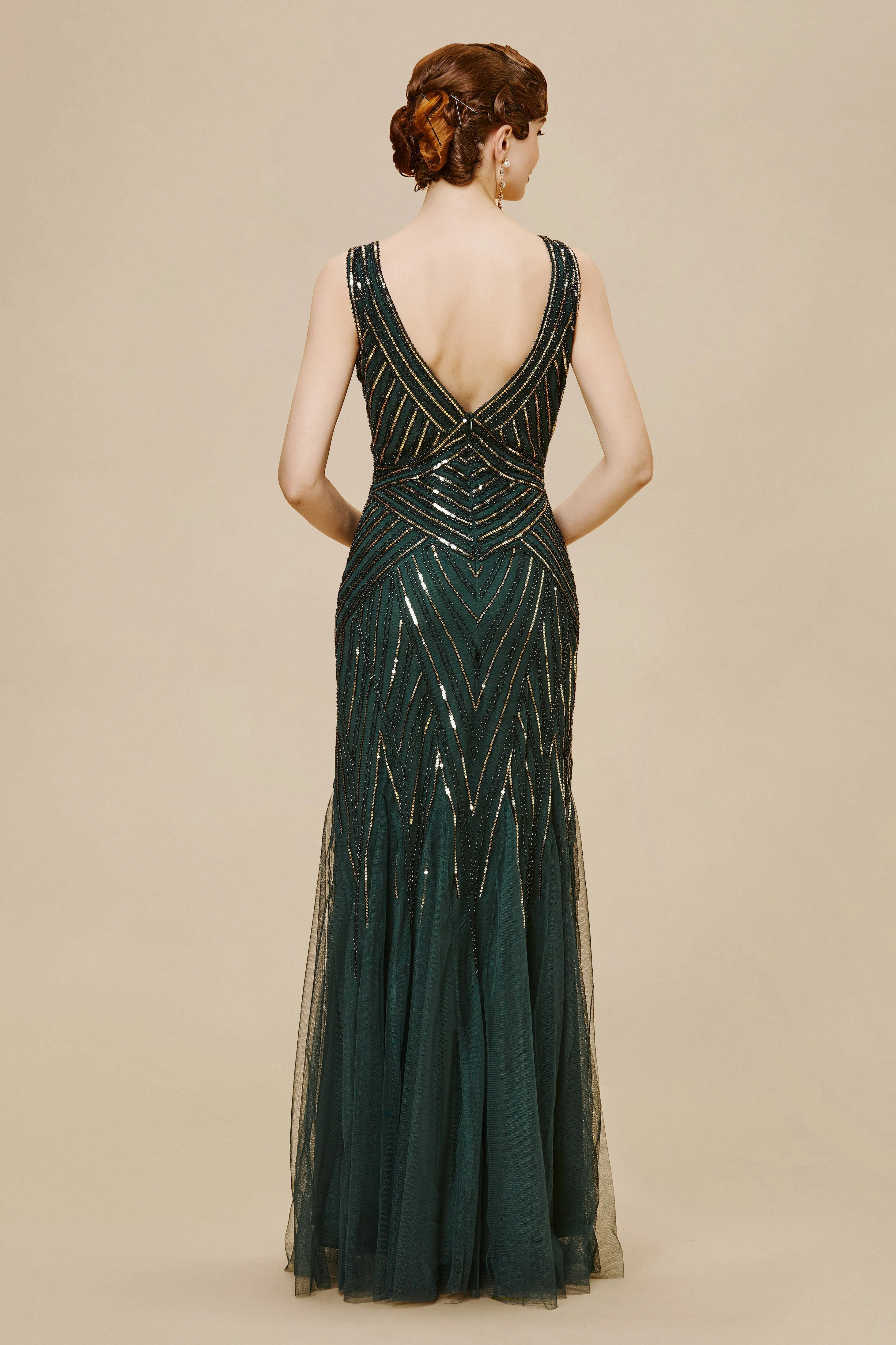 Glitter Bodycon Sequin Mermaid Maxi Dress sold by BABEYOND product image thumbnail 2