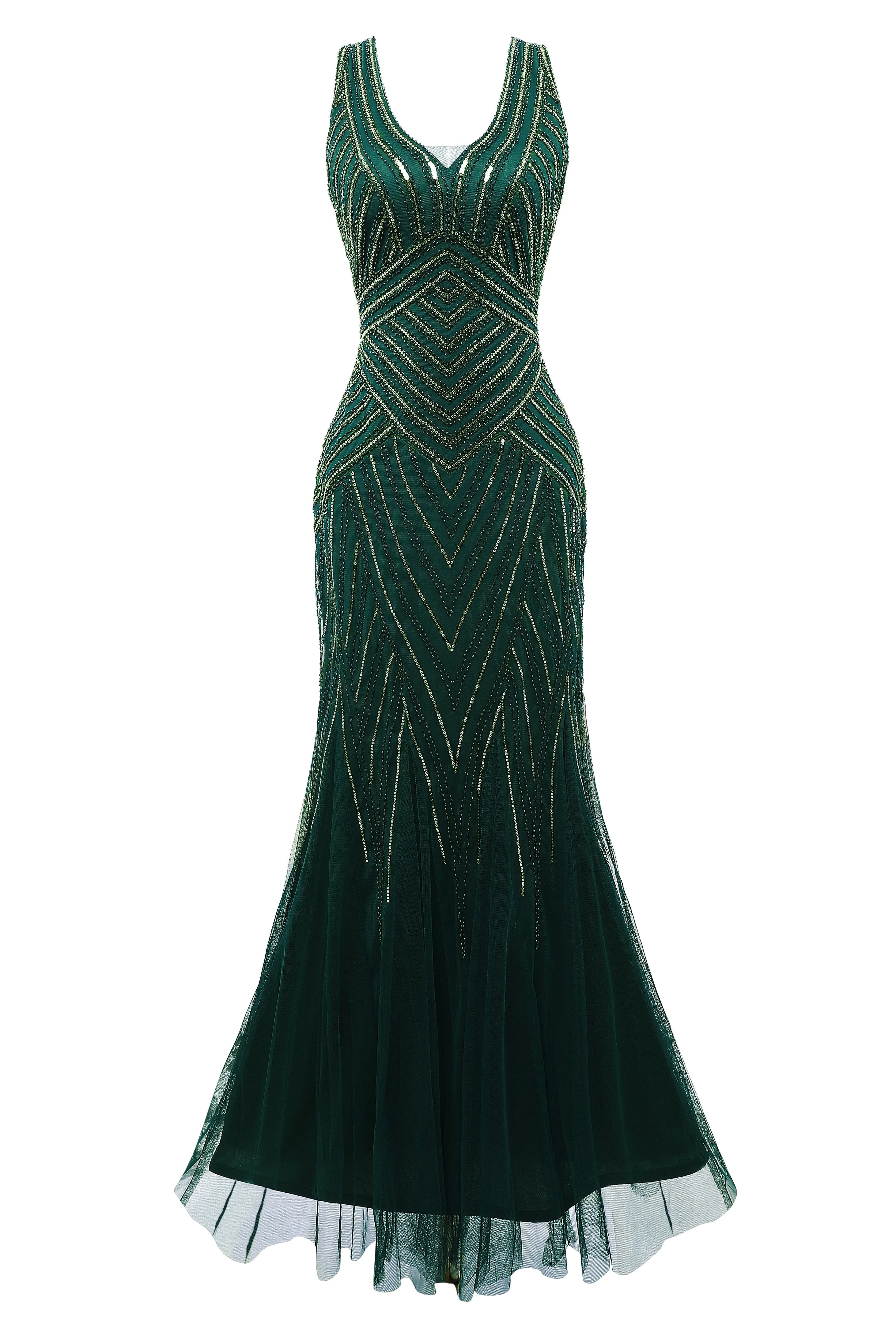 Glitter Bodycon Sequin Mermaid Maxi Dress sold by BABEYOND product image thumbnail 4