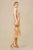 Cutout Crew Neck Fringe Flapper Dress sold by BABEYOND