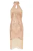 Cutout Crew Neck Fringe Flapper Dress sold by BABEYOND