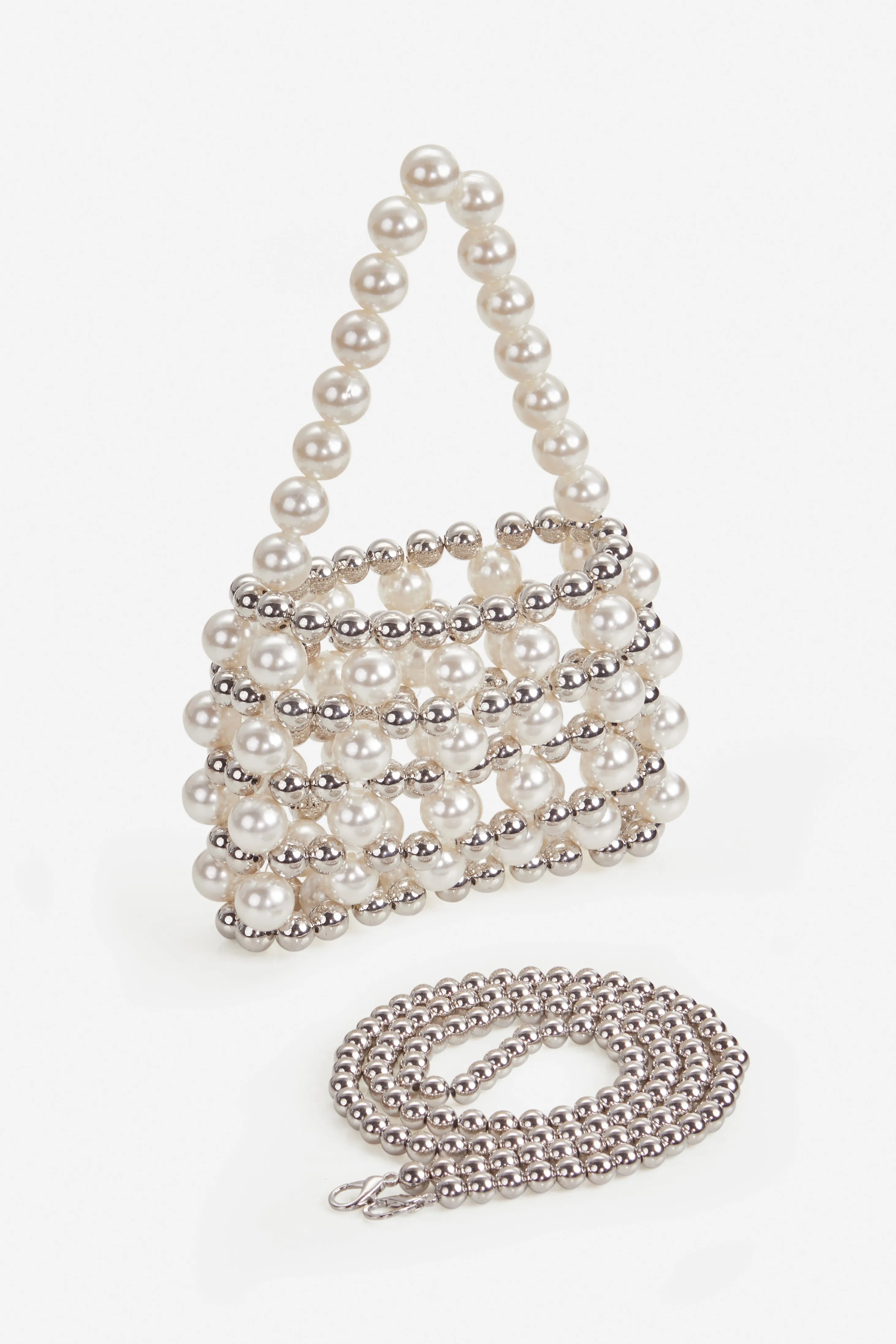Reticulated Beaded Evening Pearl Purse sold by BABEYOND product image thumbnail 2