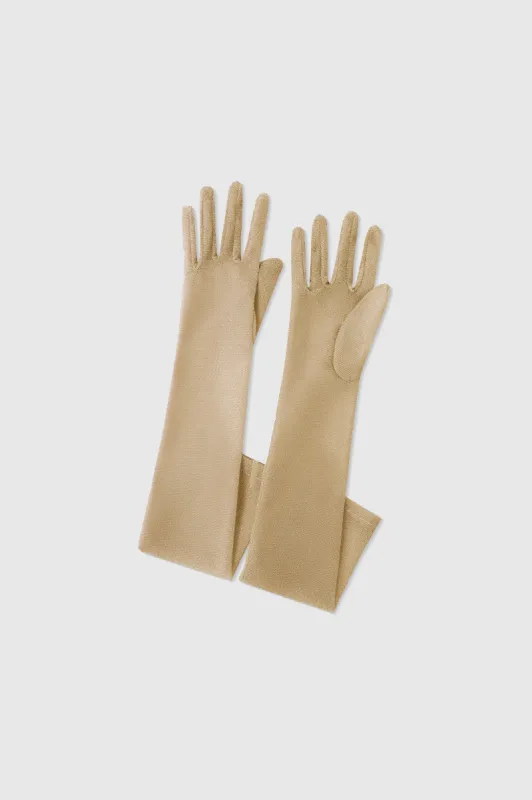 Glitter Mesh Elbow Length Gloves sold by BABEYOND