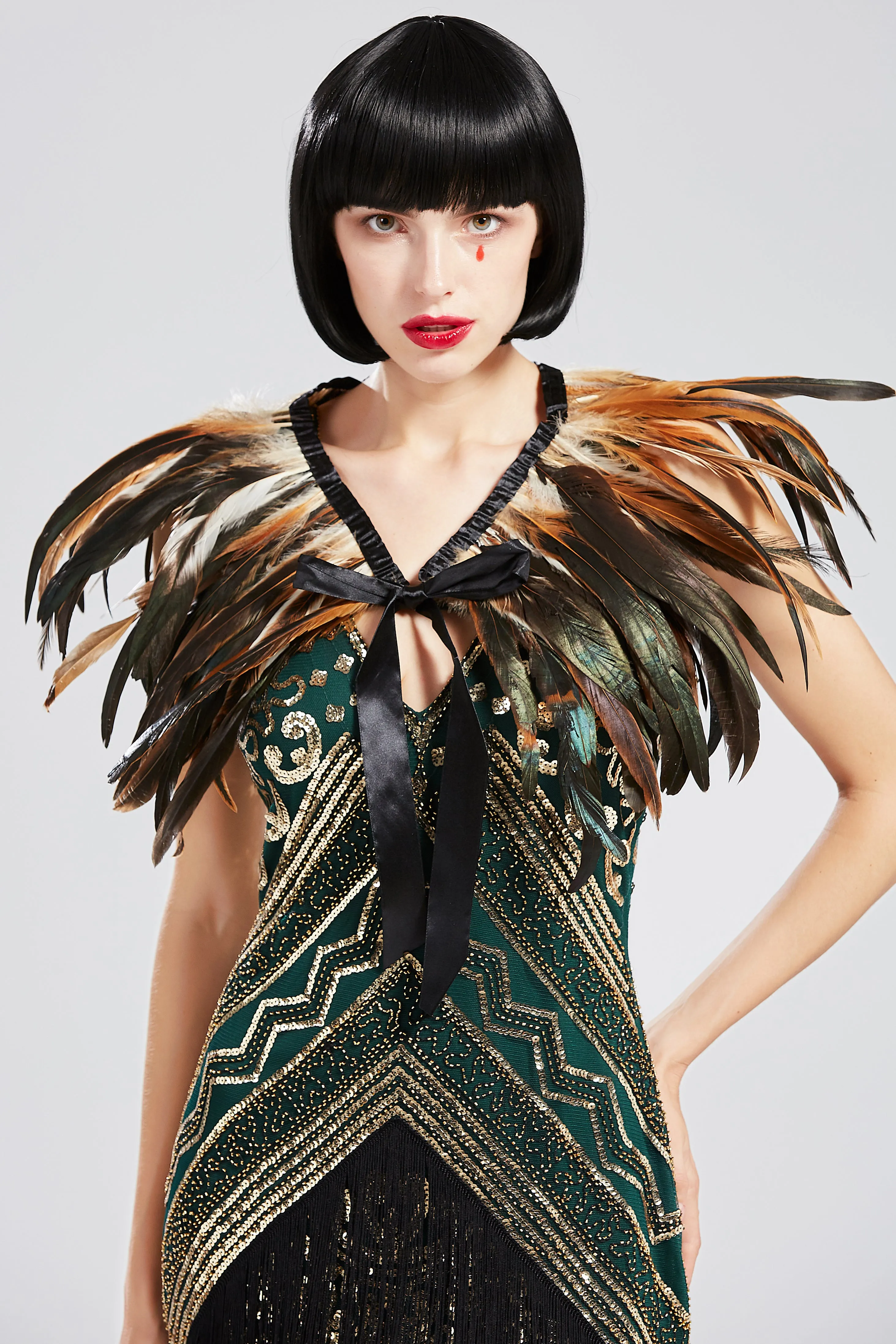Vintage 1920s Stunning Feather Shawl sold by BABEYOND product image thumbnail 2