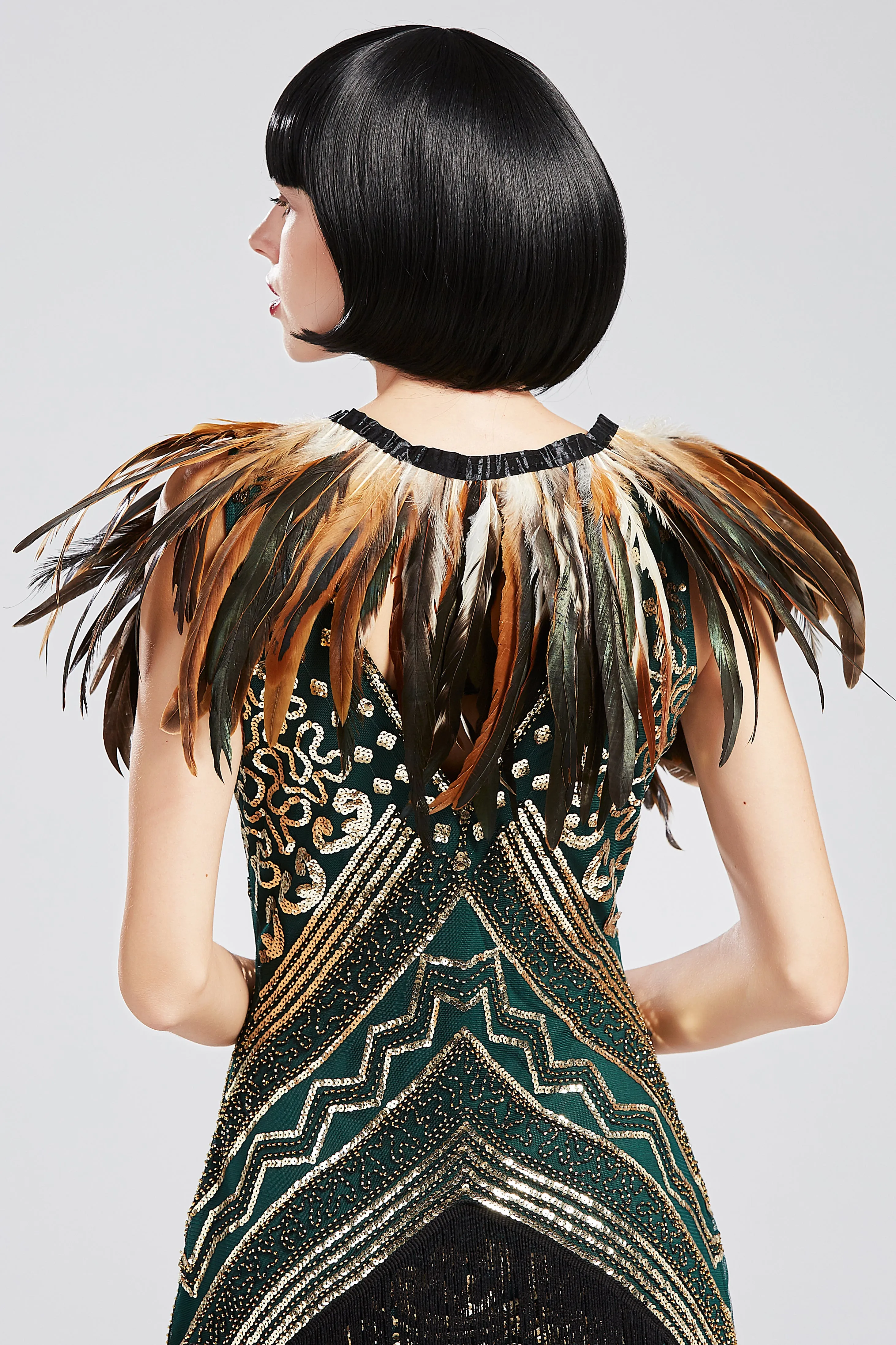 Vintage 1920s Stunning Feather Shawl sold by BABEYOND product image thumbnail 3