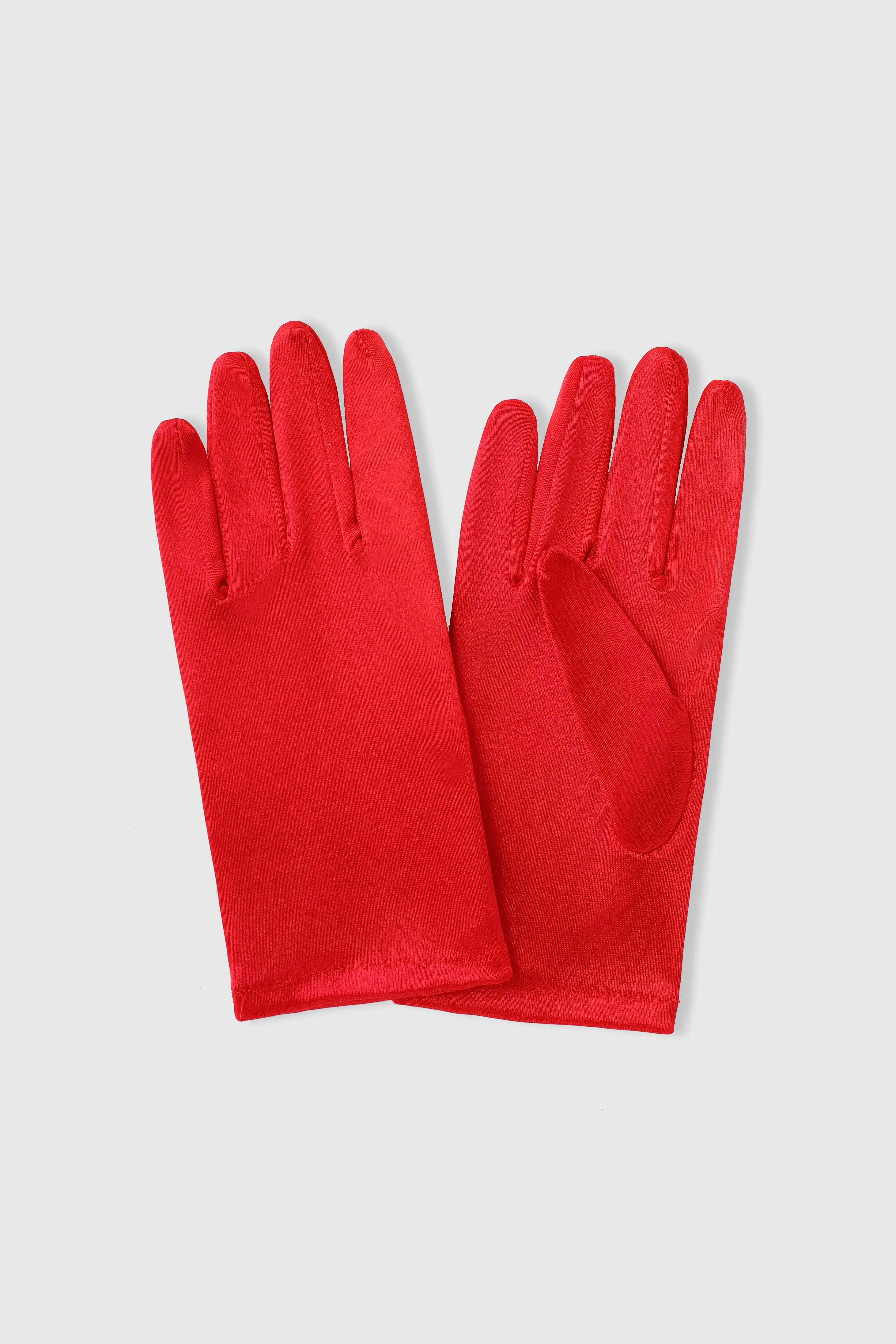 Short Satin Wrist Length Gloves sold by BABEYOND