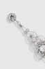 1920s Art Deco Crystal Floral Pearl Earrings sold by BABEYOND