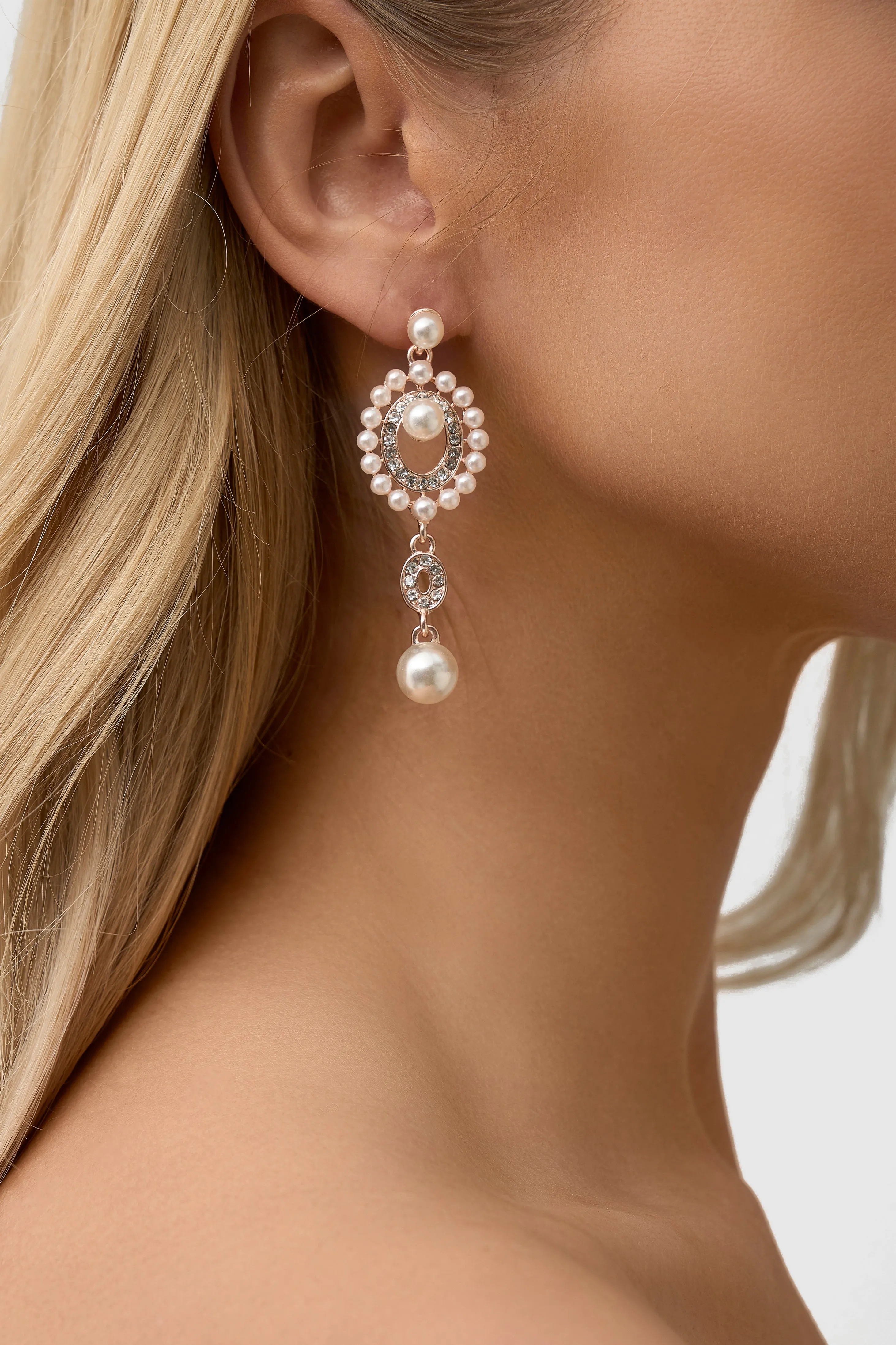 1920s Classic Round Diamond Tassel Earrings sold by BABEYOND product image thumbnail 4