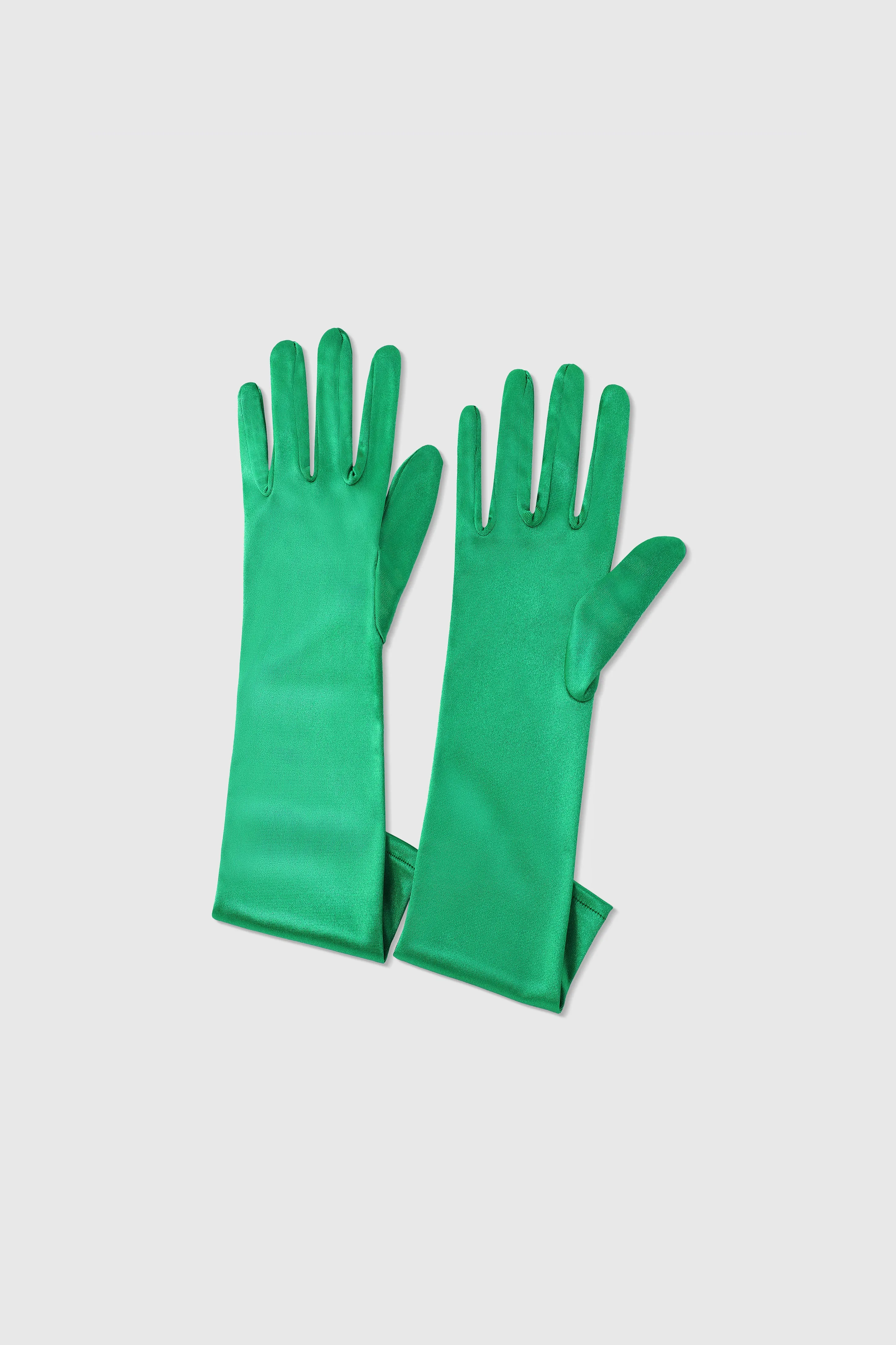 Long Satin Stretchy Flapper Gloves sold by BABEYOND
