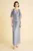 Glamorous Cold-Shoulder Beaded Evening Gown sold by BABEYOND