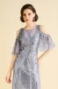 Glamorous Cold-Shoulder Beaded Evening Gown sold by BABEYOND