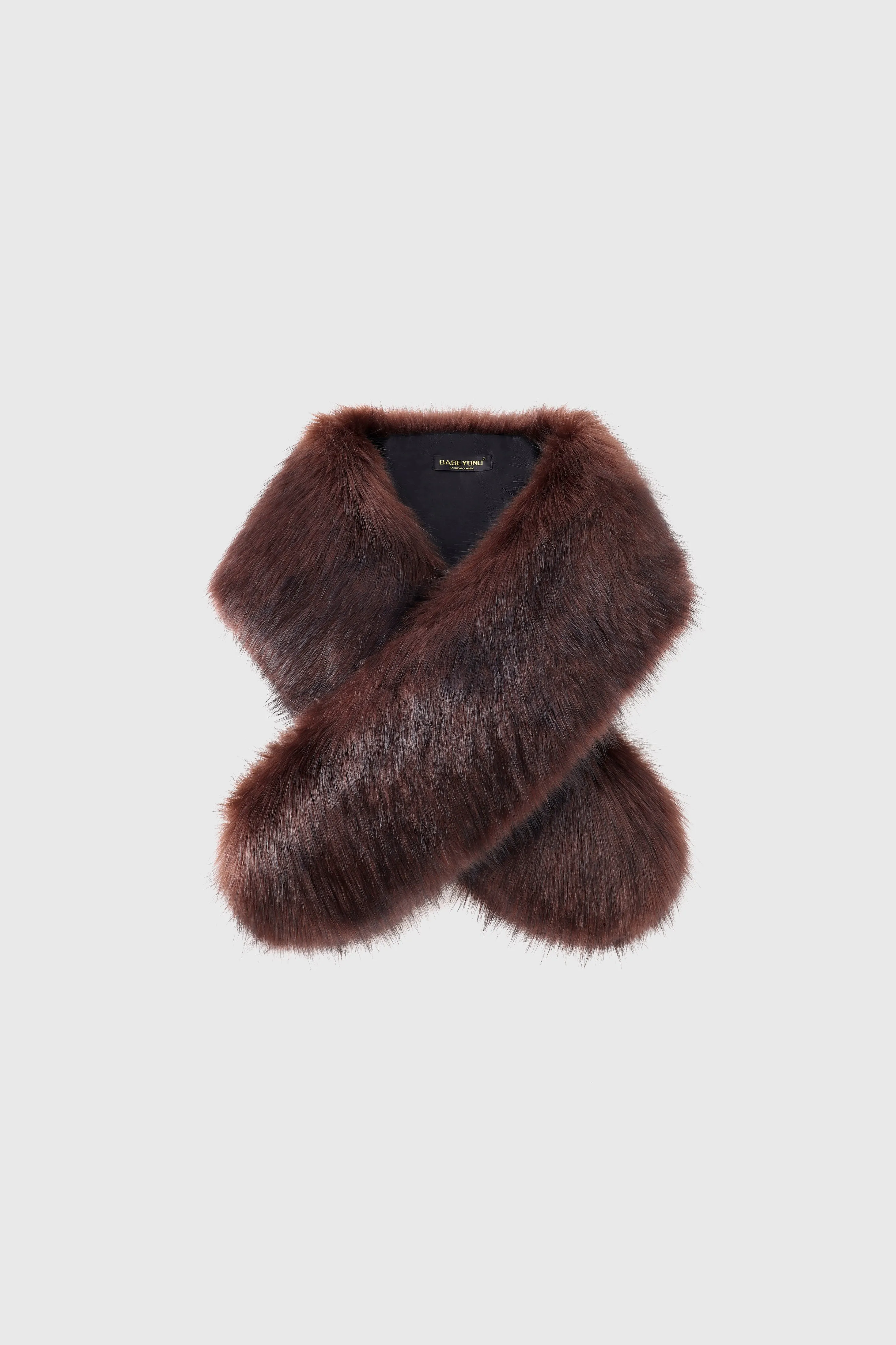Elegant Faux Fur Shoulder Collar Scarf sold by BABEYOND product image thumbnail 5