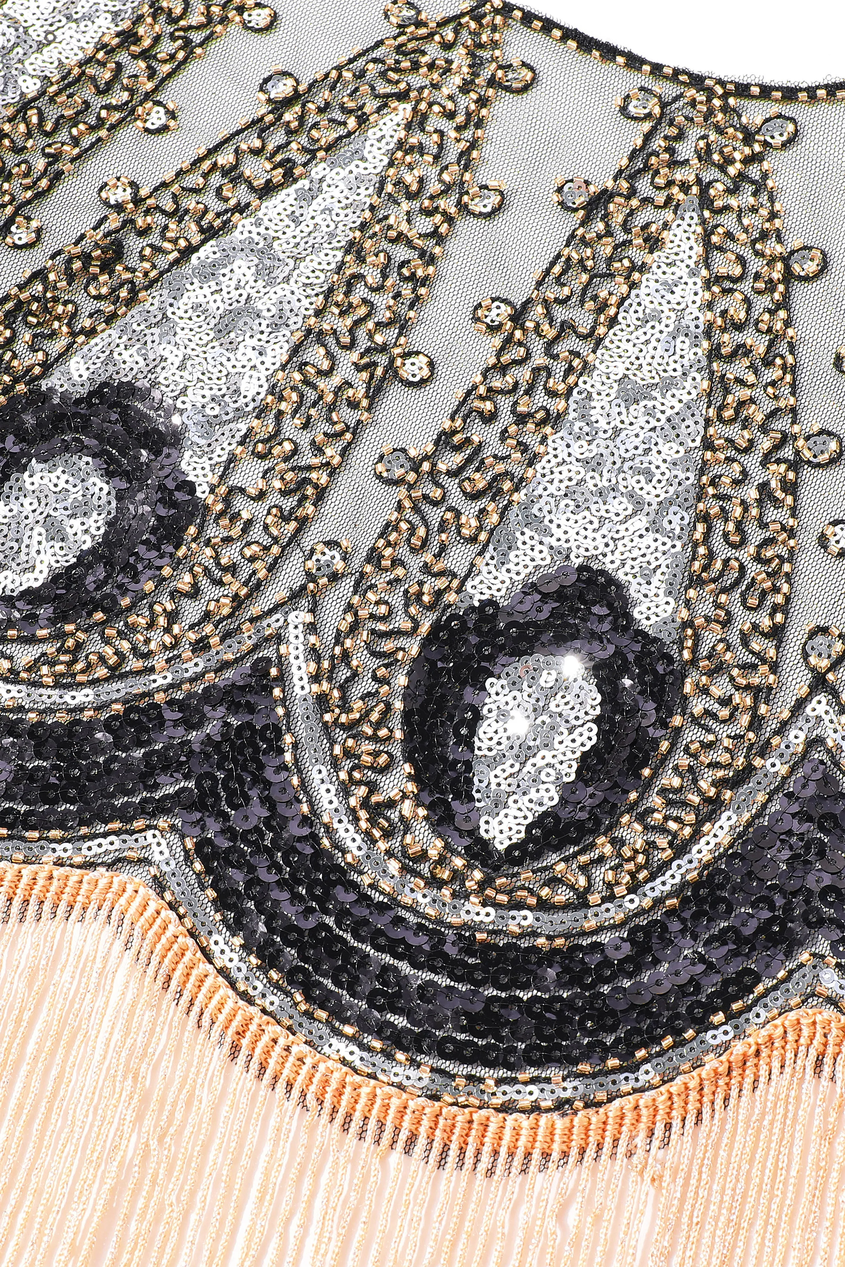 Eye-catching Sequin Fringe Flapper Shawl sold by BABEYOND product image thumbnail 2