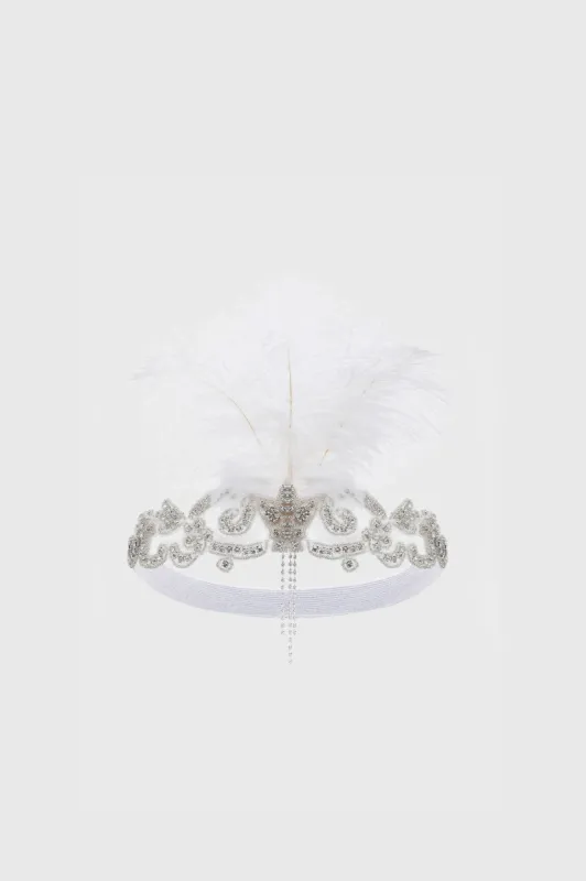 Glamorous Art Deco Feather Headband sold by BABEYOND