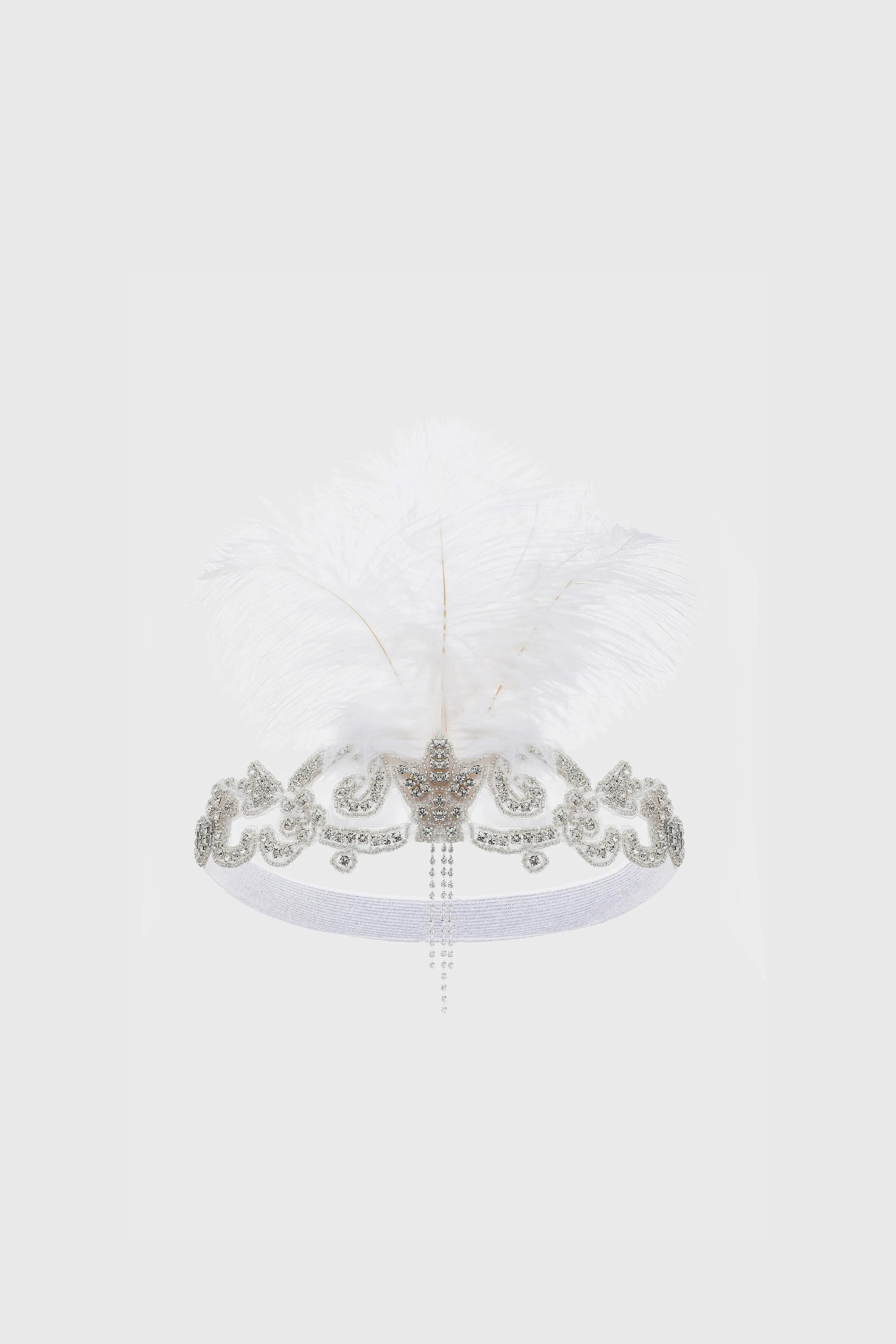 Glamorous Art Deco Feather Headband sold by BABEYOND