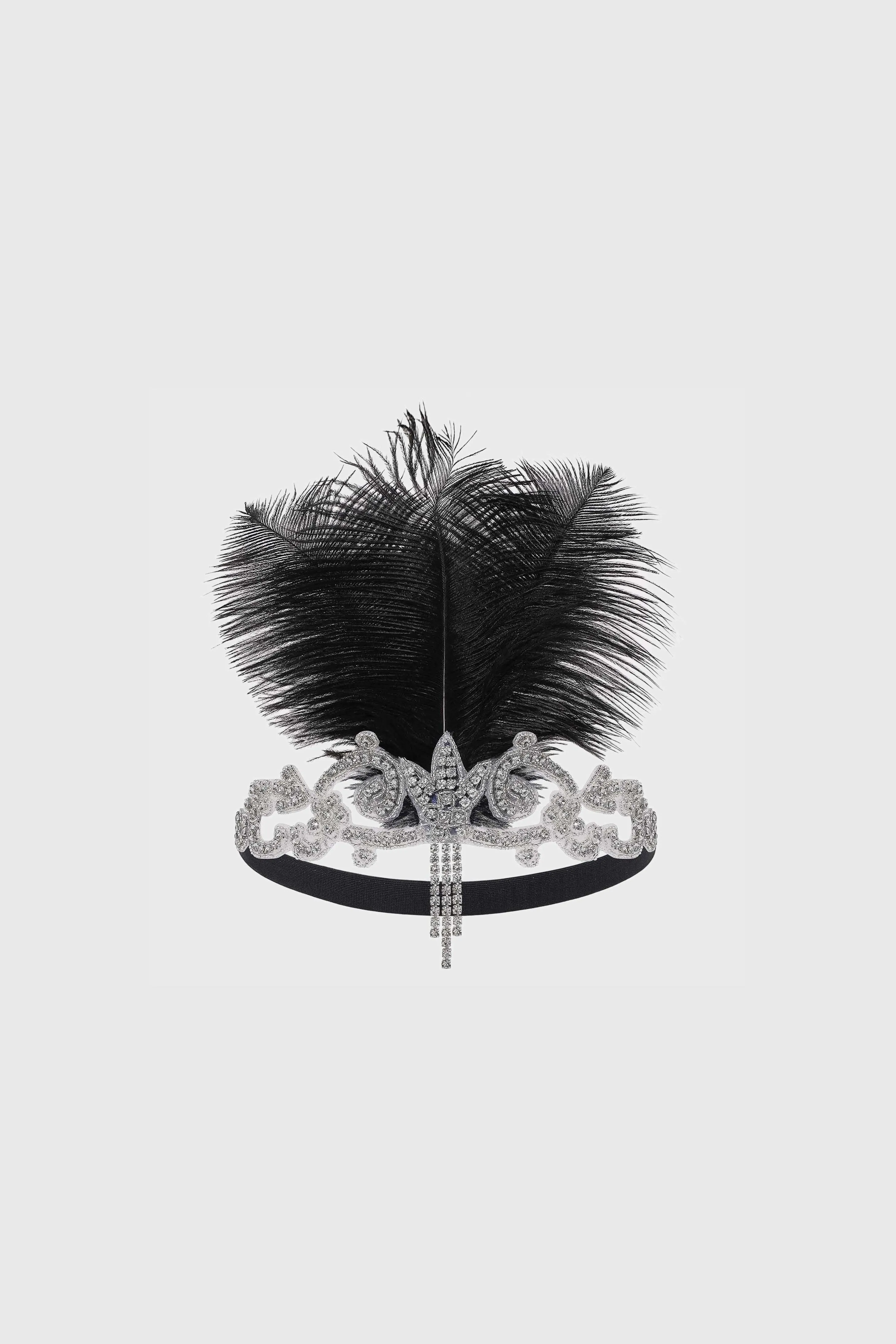 Glamorous Art Deco Feather Headband sold by BABEYOND product image thumbnail 5