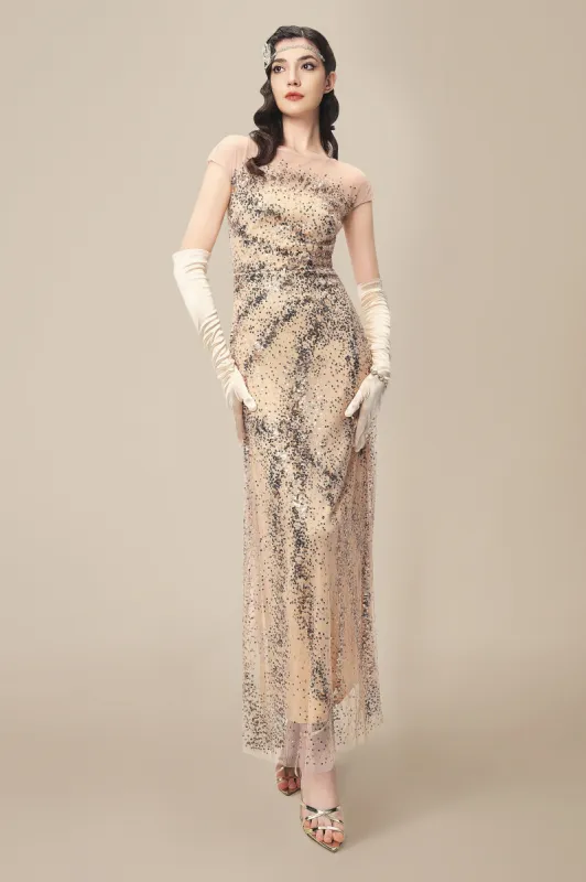 Radiant Ombre Sequin Evening Gown sold by BABEYOND