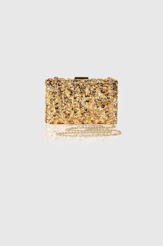 Embellished Bead Sequin Evening Handbag sold by BABEYOND