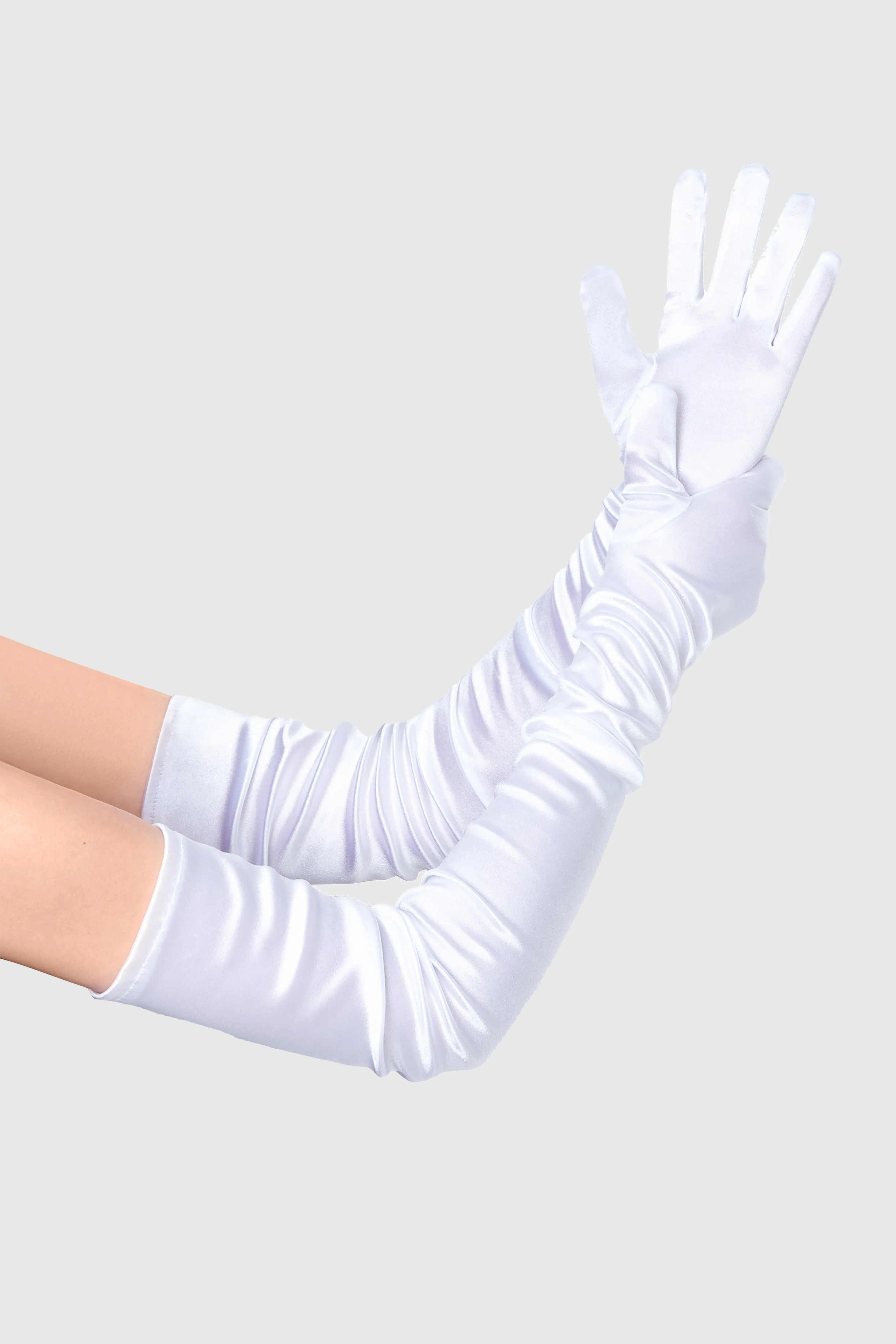 27.6" Long Satin Stretchy Opera Gloves sold by BABEYOND product image thumbnail 3