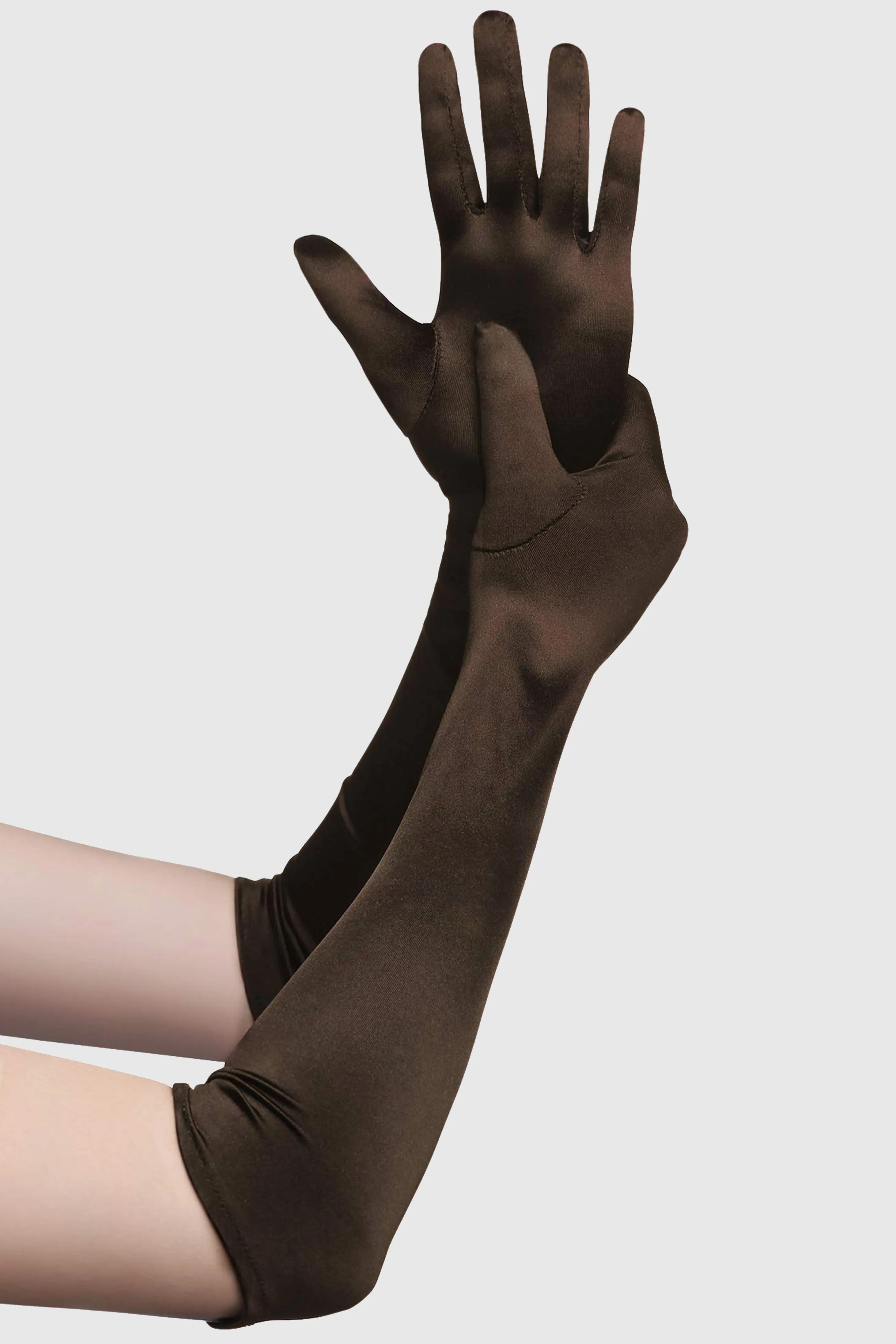 21.6" Long Stretch Satin Flapper Gloves sold by BABEYOND product image thumbnail 3