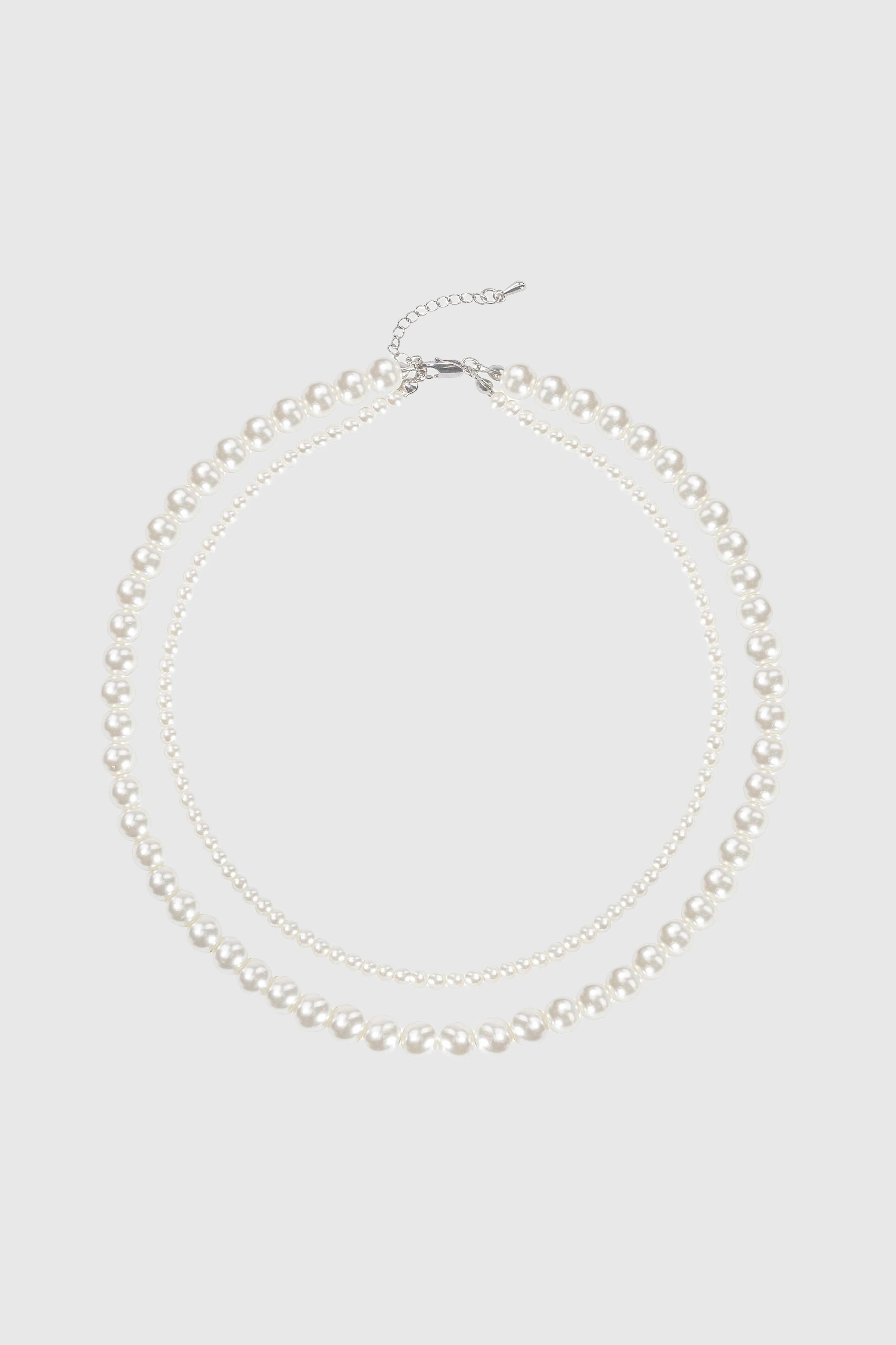 Elegant Double Strand Pearl Necklace sold by BABEYOND